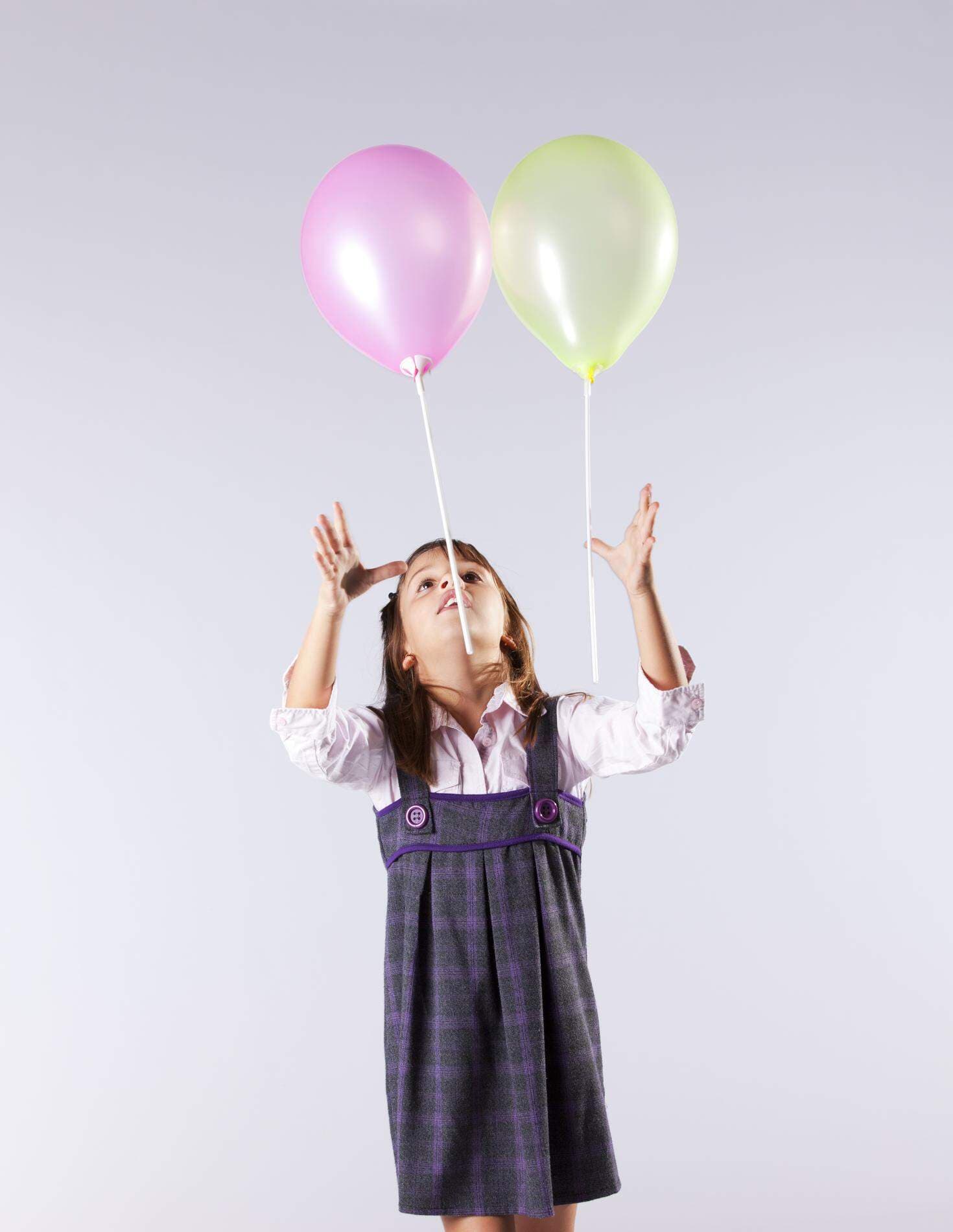 Flicka med ballonger