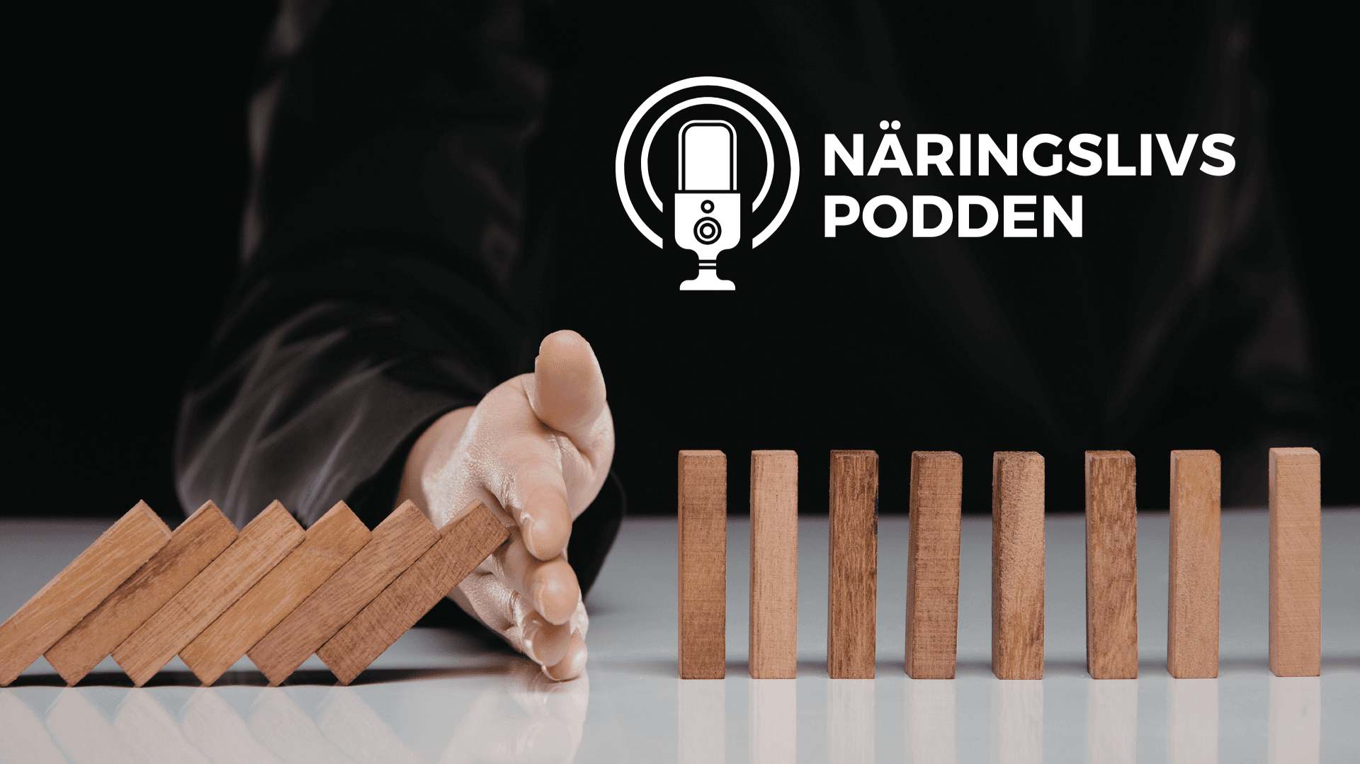 Näringslivspodden dominobrickor