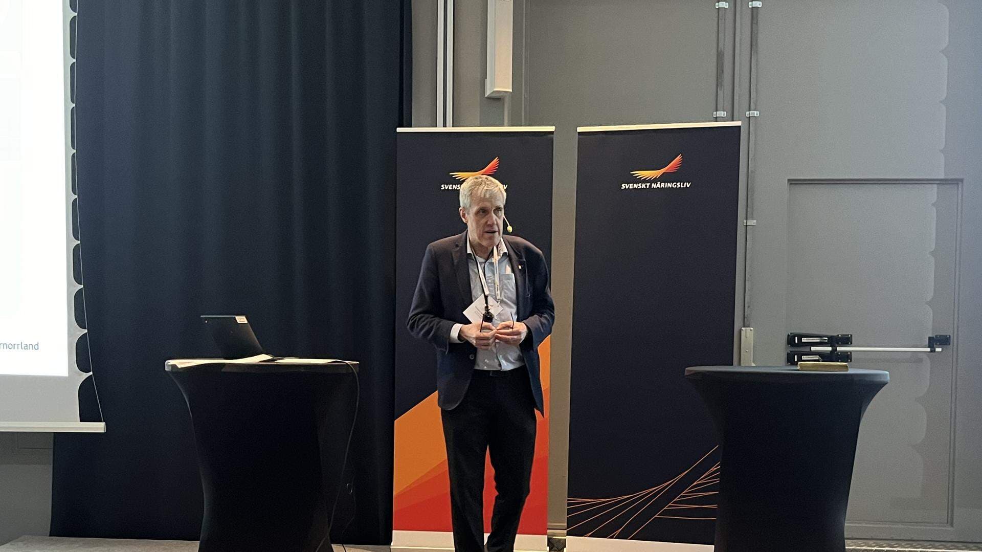 Torbjörn Westman, beredskapsdirektör på Länsstyrelsen i Västernorrland, talade om Länsstyrelsen och den civila beredskapen.