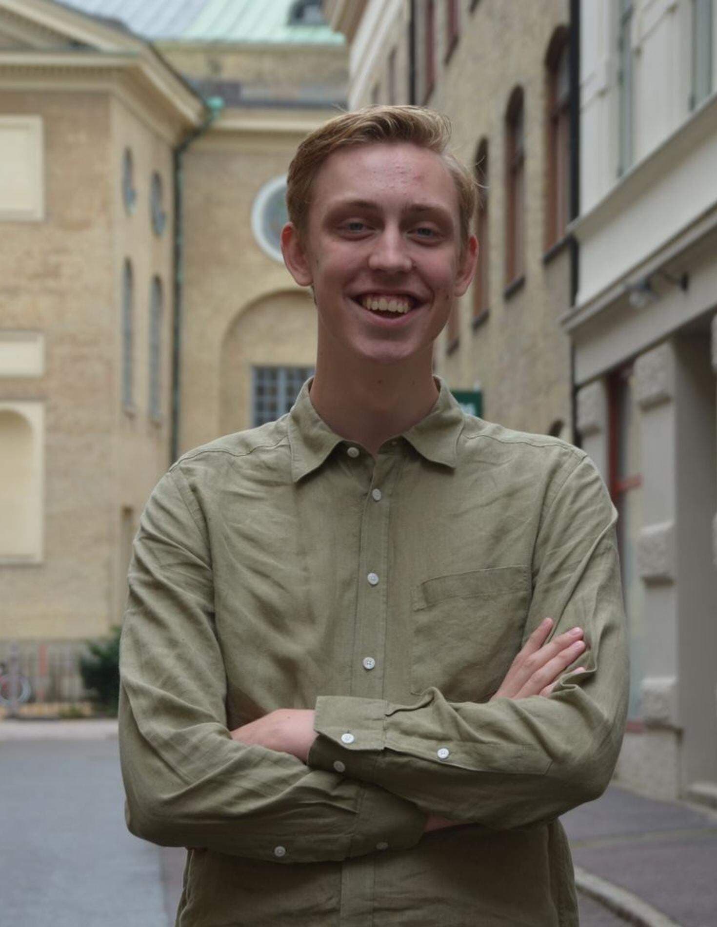 Viktor Skogsberg, deltagare på näringslivsakademin väst collage