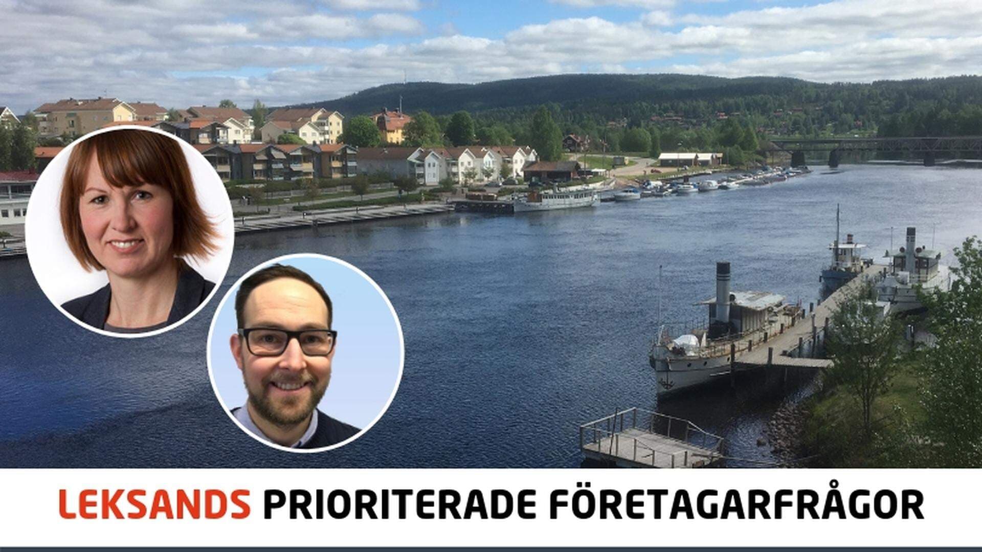 Ulrika Liljeberg, kommunalråd i Leksand och Sakarias Winberg, Excel Education