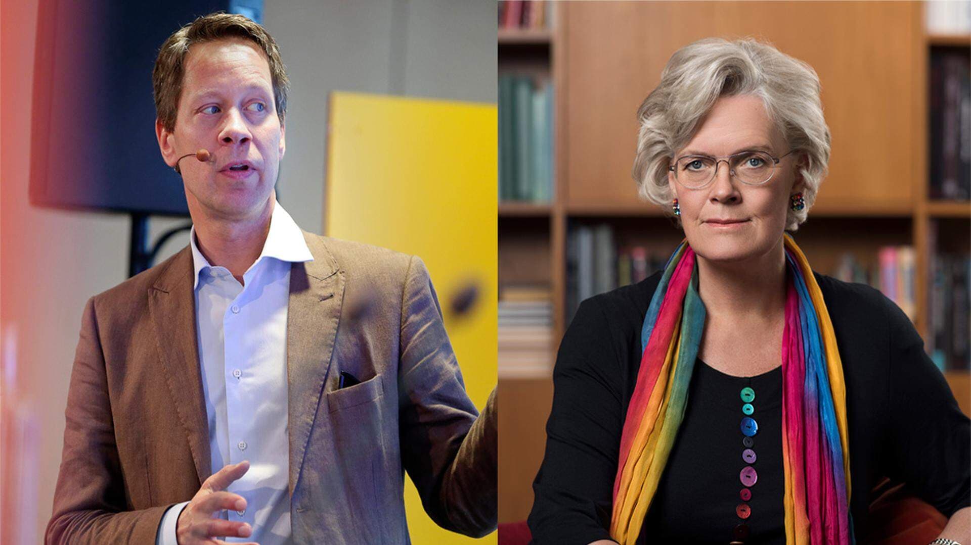 Carola Lemne och Johan Fall