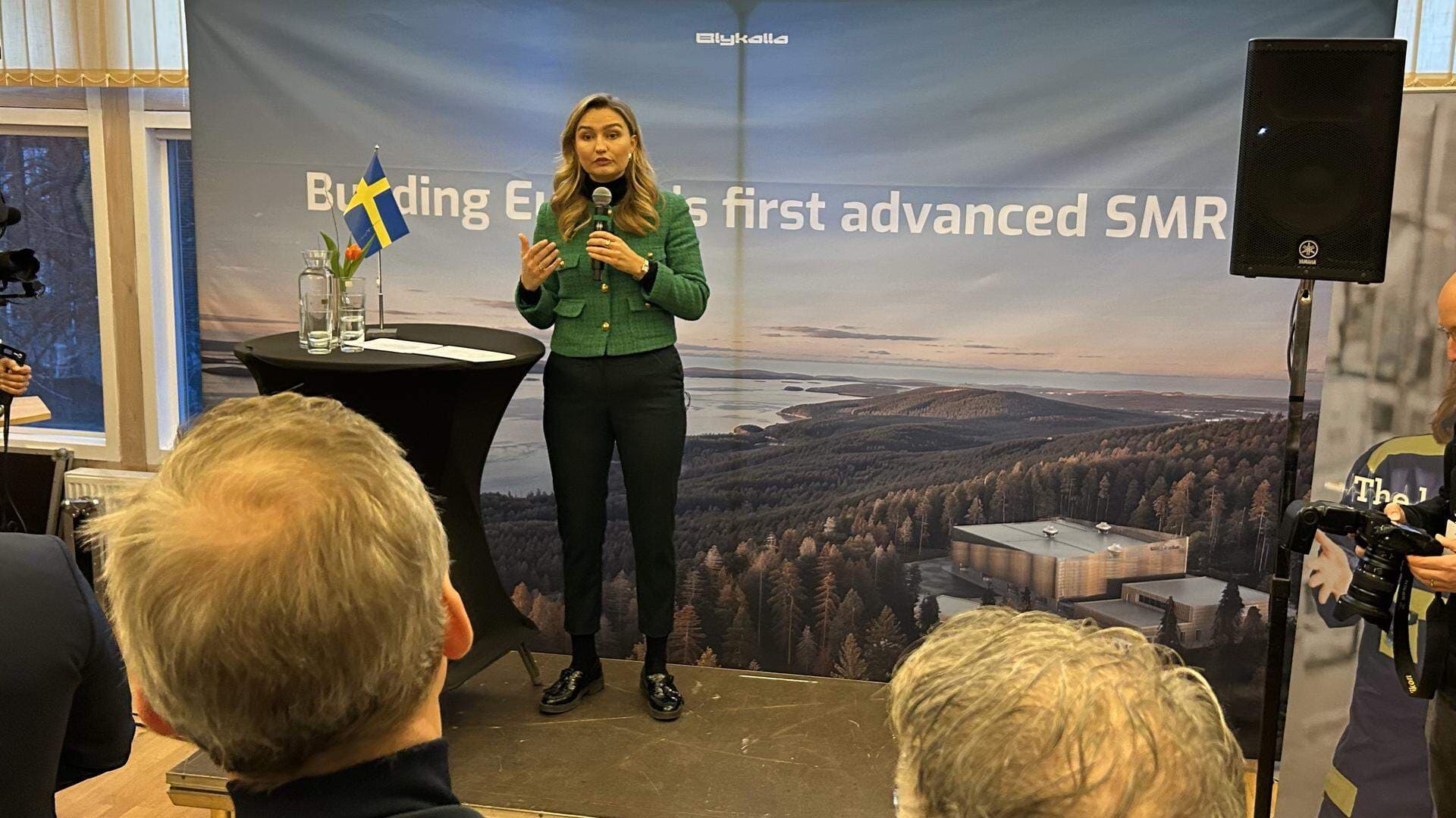 Ebba Busch vid invigning OKG