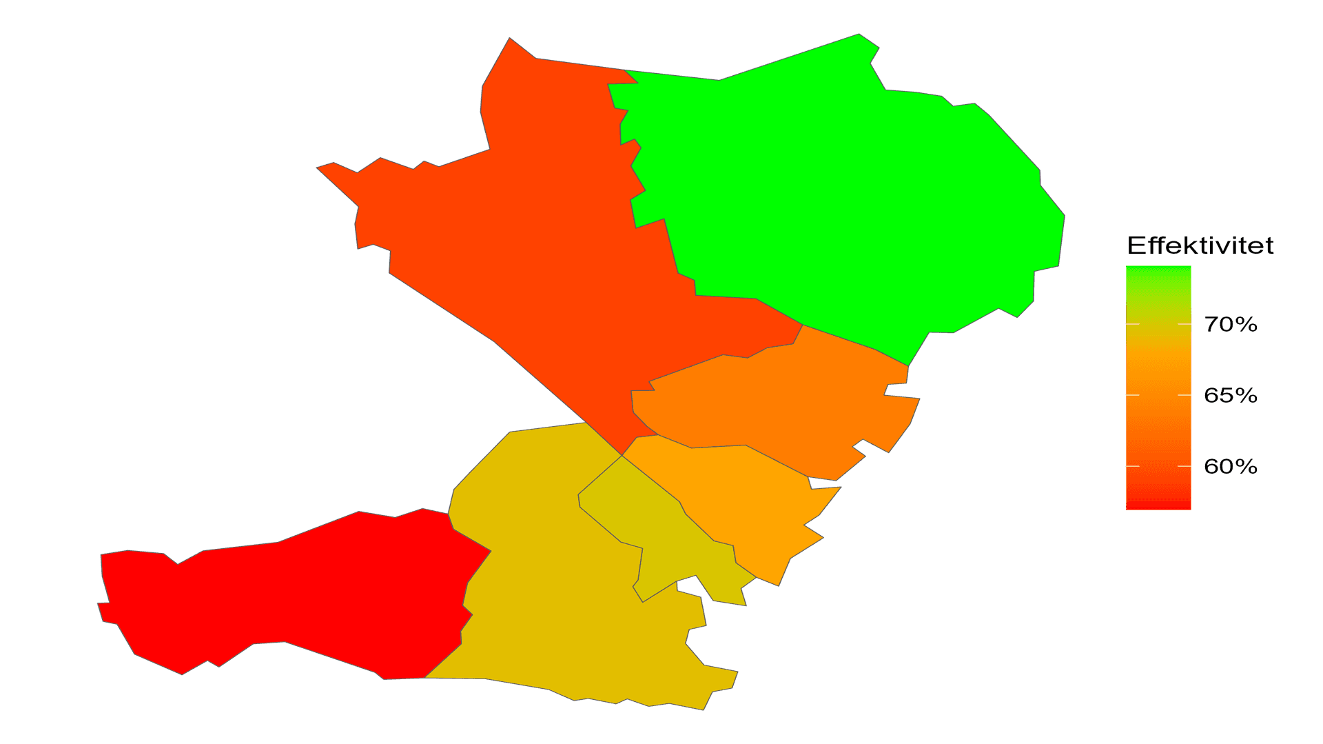 Karta över Västernorrland