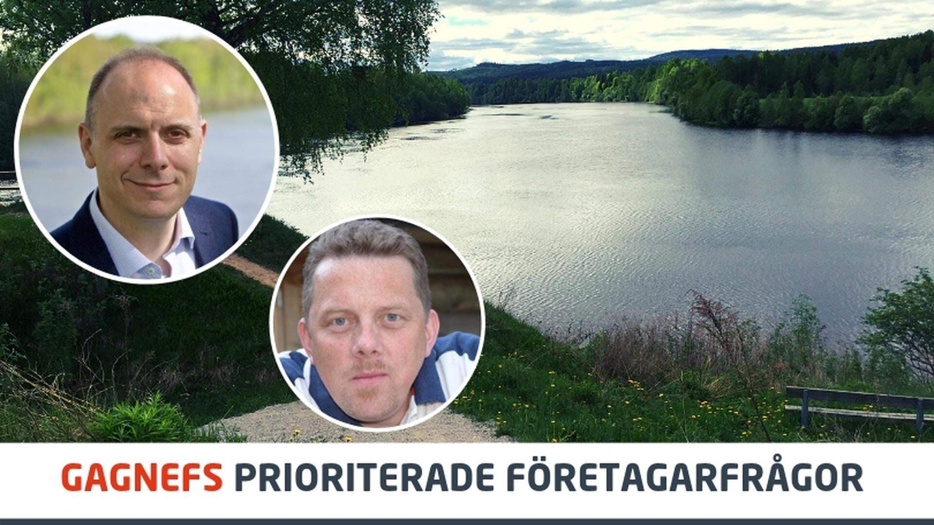 Fredrik Jarl, kommunalråd Gagnefs kommun och Jan A Persson, ägare till Gagnef Golfbana