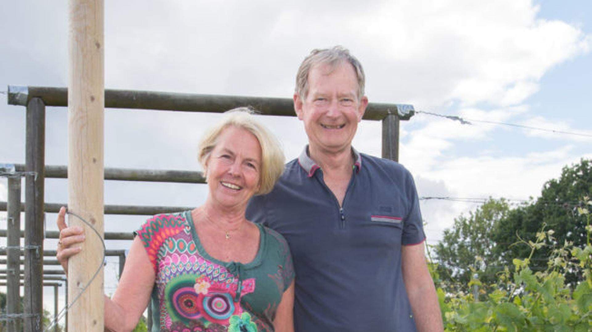 Brita och Anders Norberg, vinodlare i Frillestad utanför Helsingborg