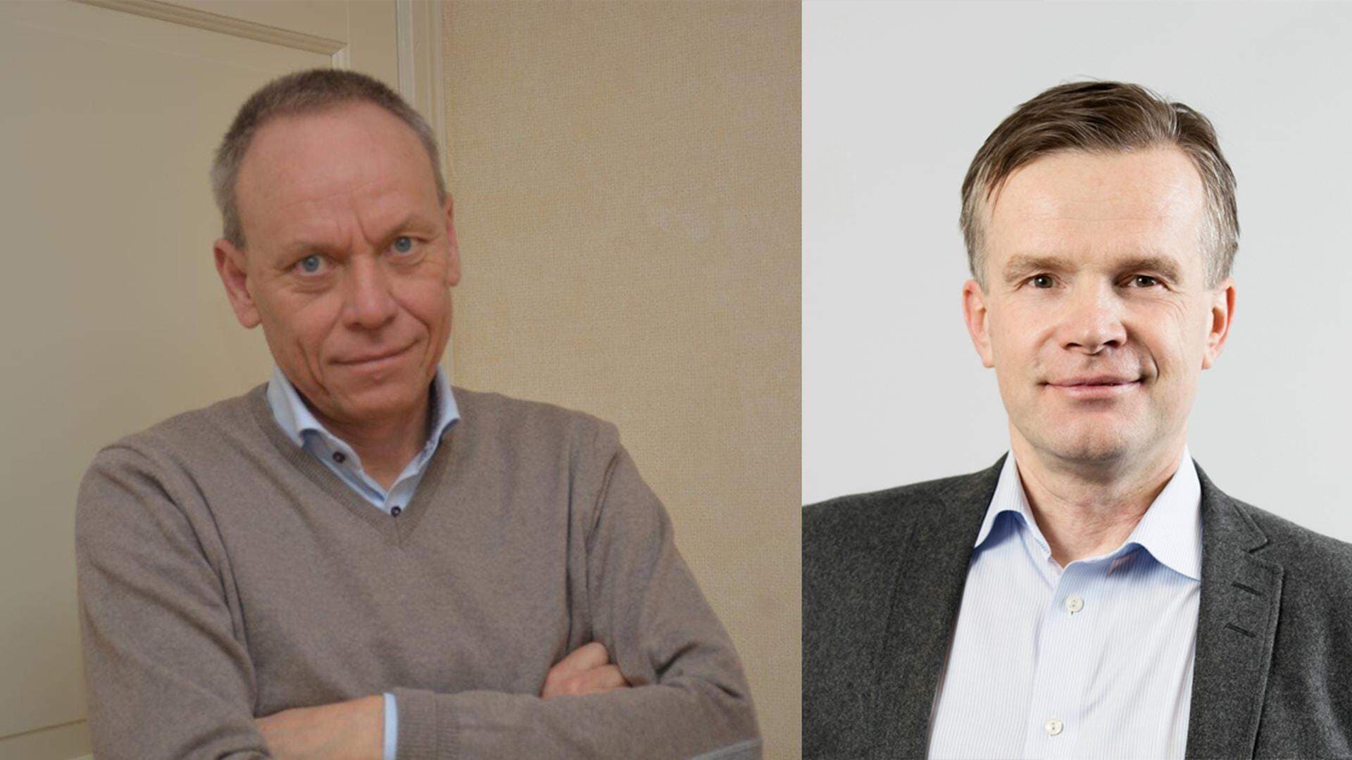 Anders Edin, kompetensutvecklingschef på Volvo Lastvagnar och Caj Luoma, chef för utbildning och kompetensförsörjning på Transportföretagen.