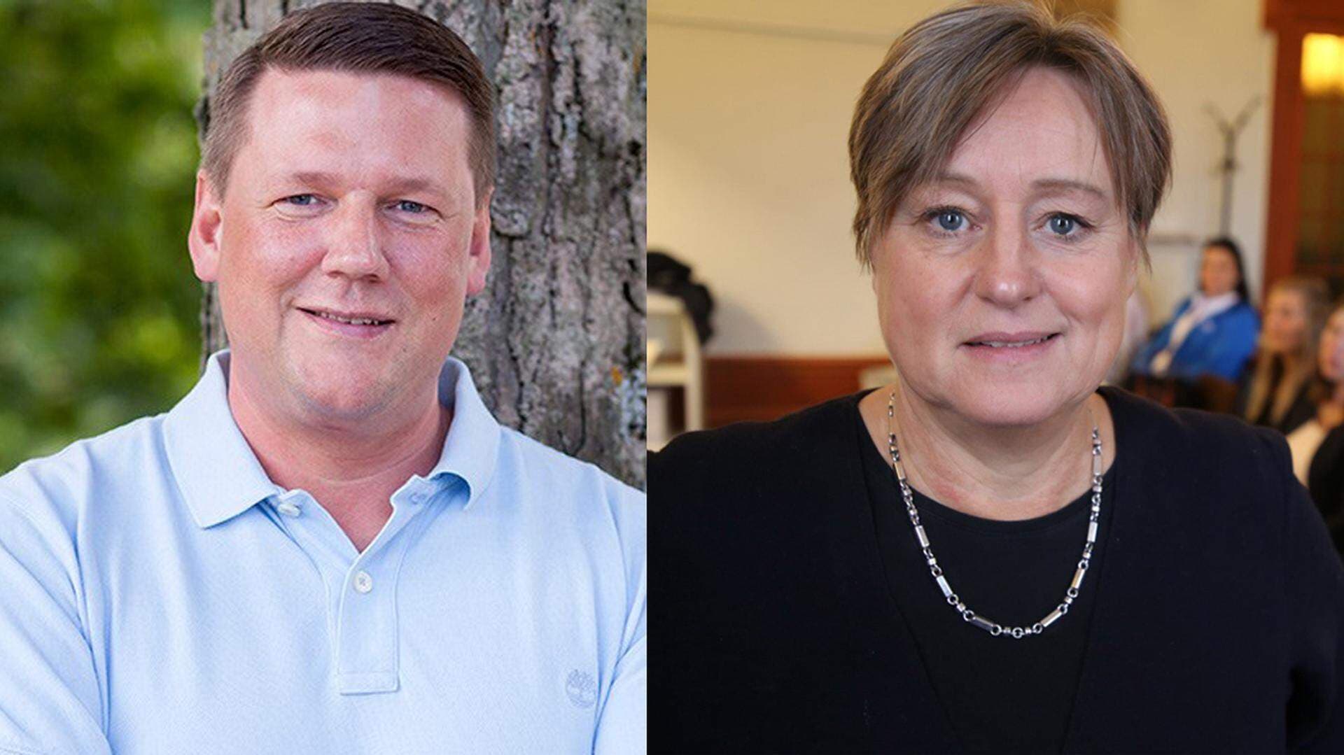 Tobias Baudin, Kommunals förbundsordförande och Inga-Kari Fryklund, förbundsdirektör på Vårdföretagarna.
