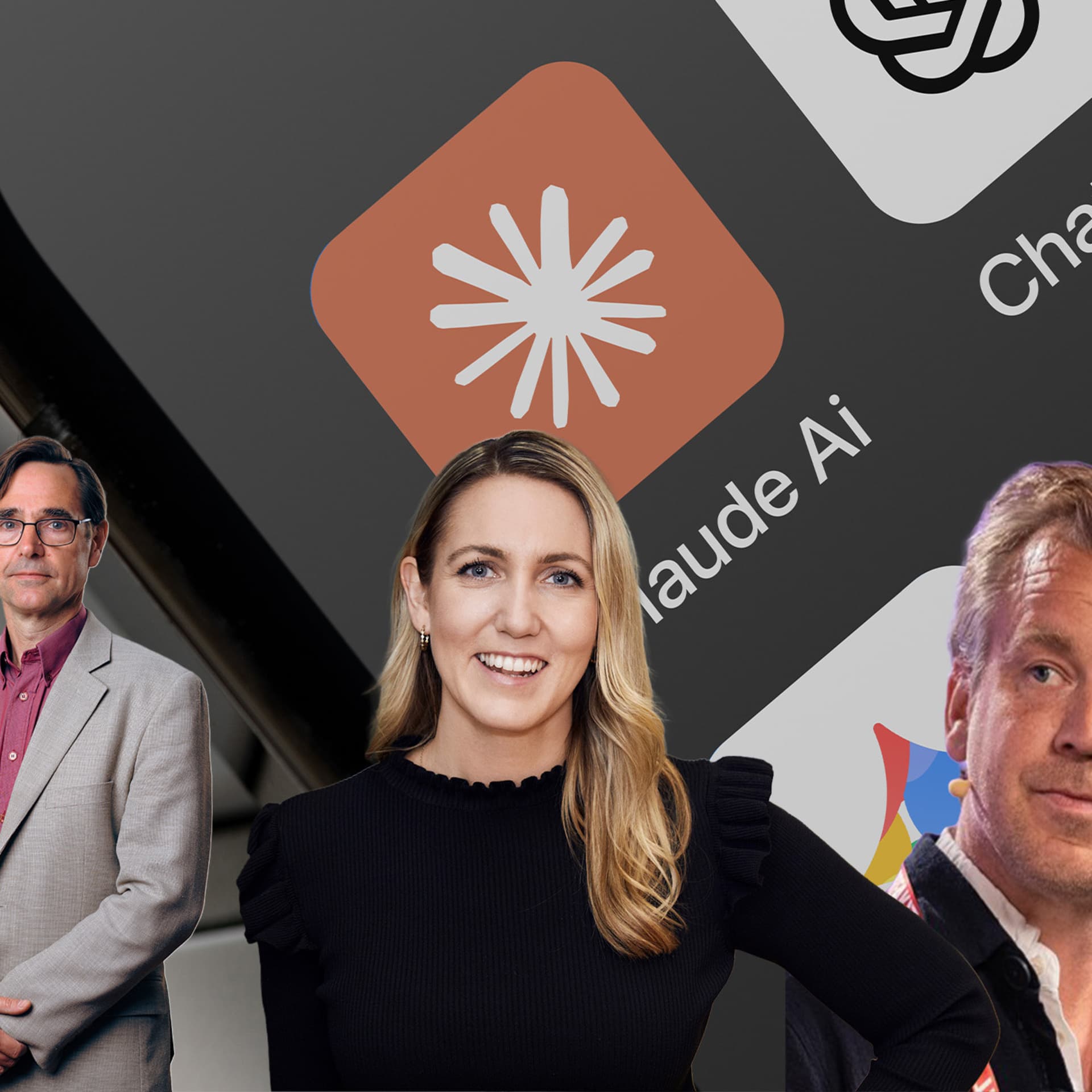 Anders Bornefalk, nationalekonom på Svenskt Näringsliv, Sara Rywe, partner på riskkapitalbolaget Byfounders, och Fredrik Östgren, vd och medgrundare av Hubert.