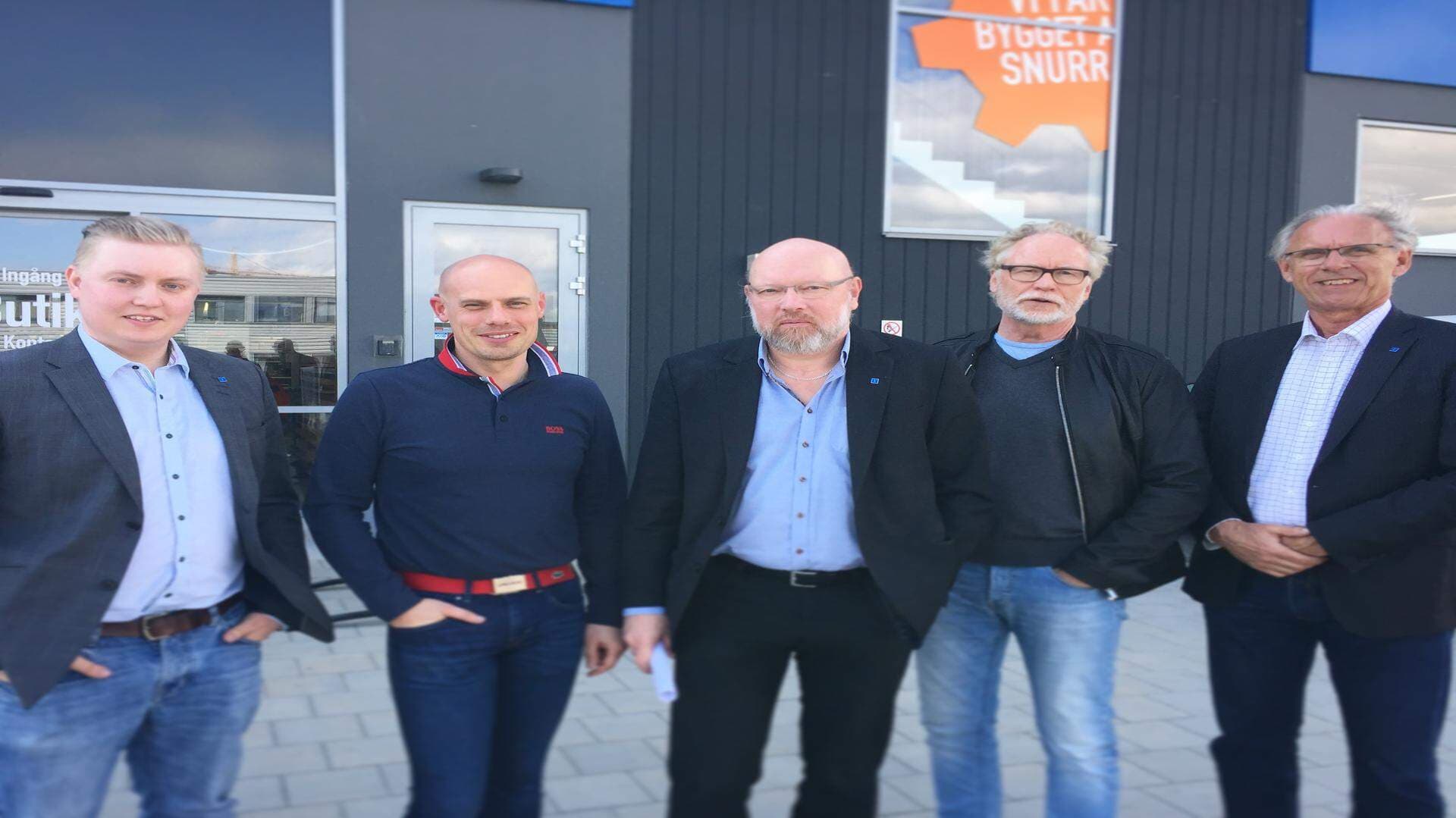 Mattias Grängzell, Kalle Gustafsson, Mikael Anefur, Lars Lindqvist och Torsten Elofsson