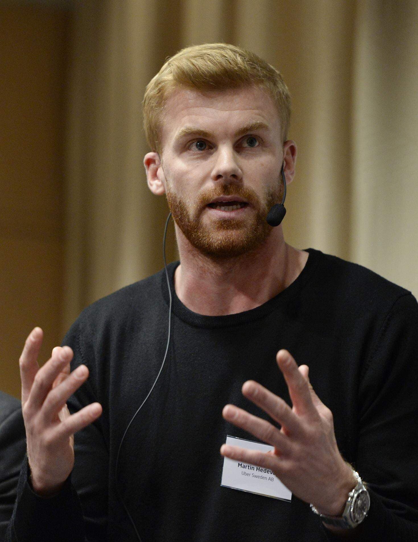 Martin Hedevåg, vd för Uber Sverige