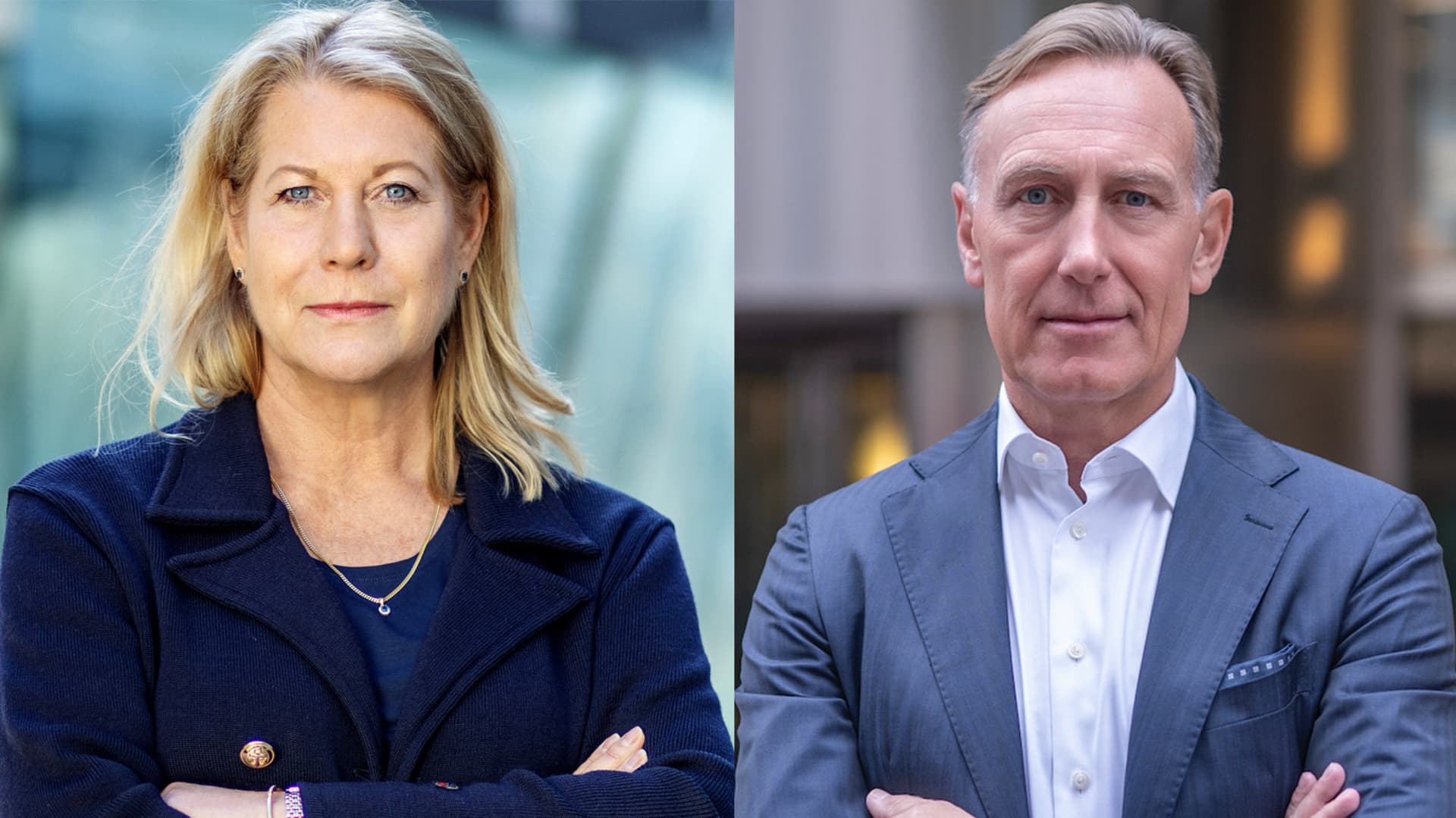 Jan-Olof Jacke, vd, och Catharina Elmsäter-Svärd, vice vd.