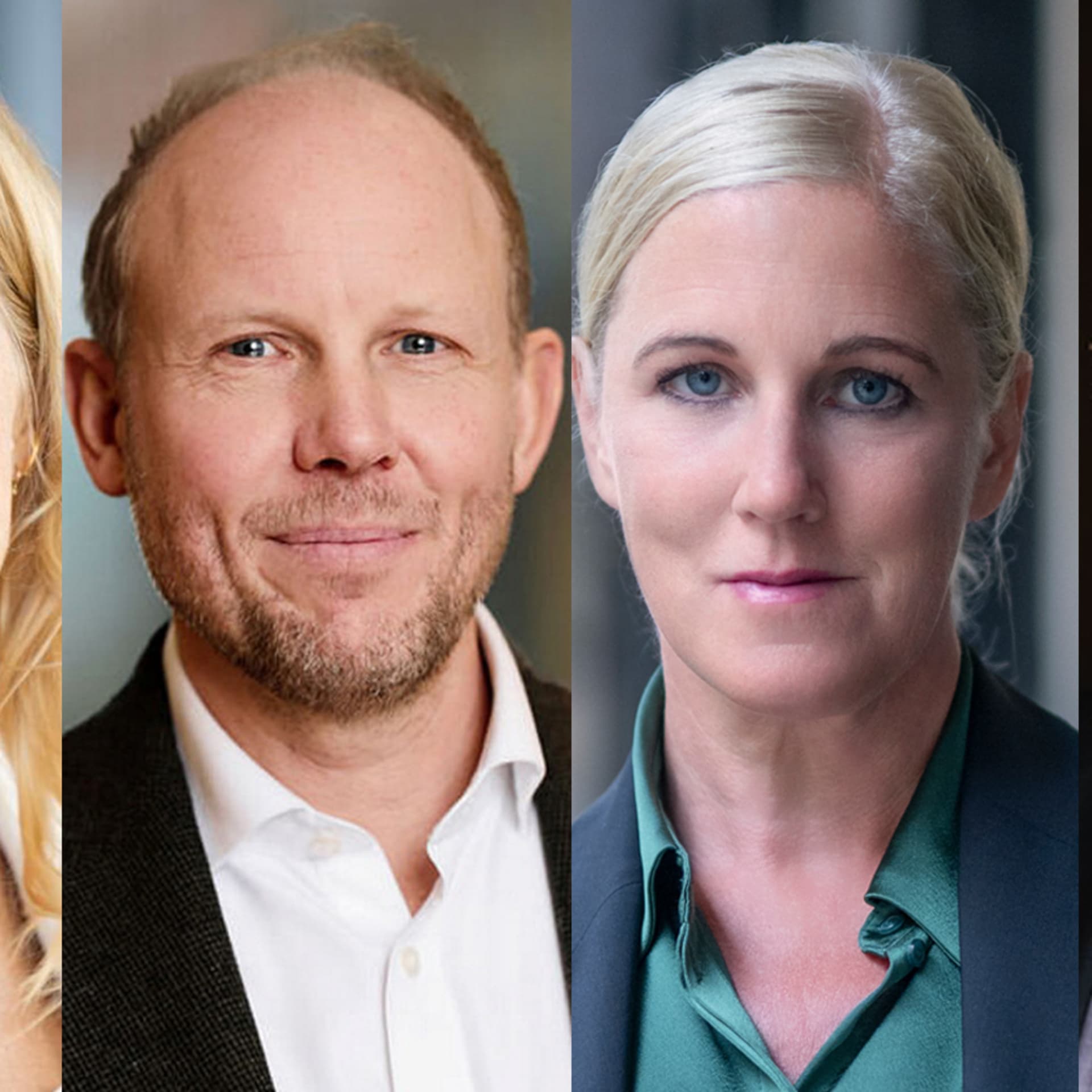 Sofie Carsten Nielsen, direktör för internationella relationer, Dansk Industri, Petter Tollefsen, internationell direktör, Norges näringslivsorganisation NHO, Anna Stellinger, chef för internationella och EU-frågor, och Juho Mäki-Lohiluoma, direktör, företagsrätt och EU, Finlands Näringsliv EK.
