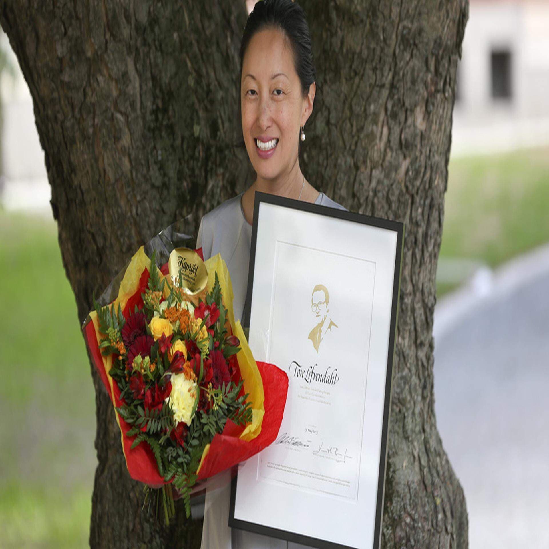 Tove Lifvendahl, mottagare av Nicolinpriset 2013.