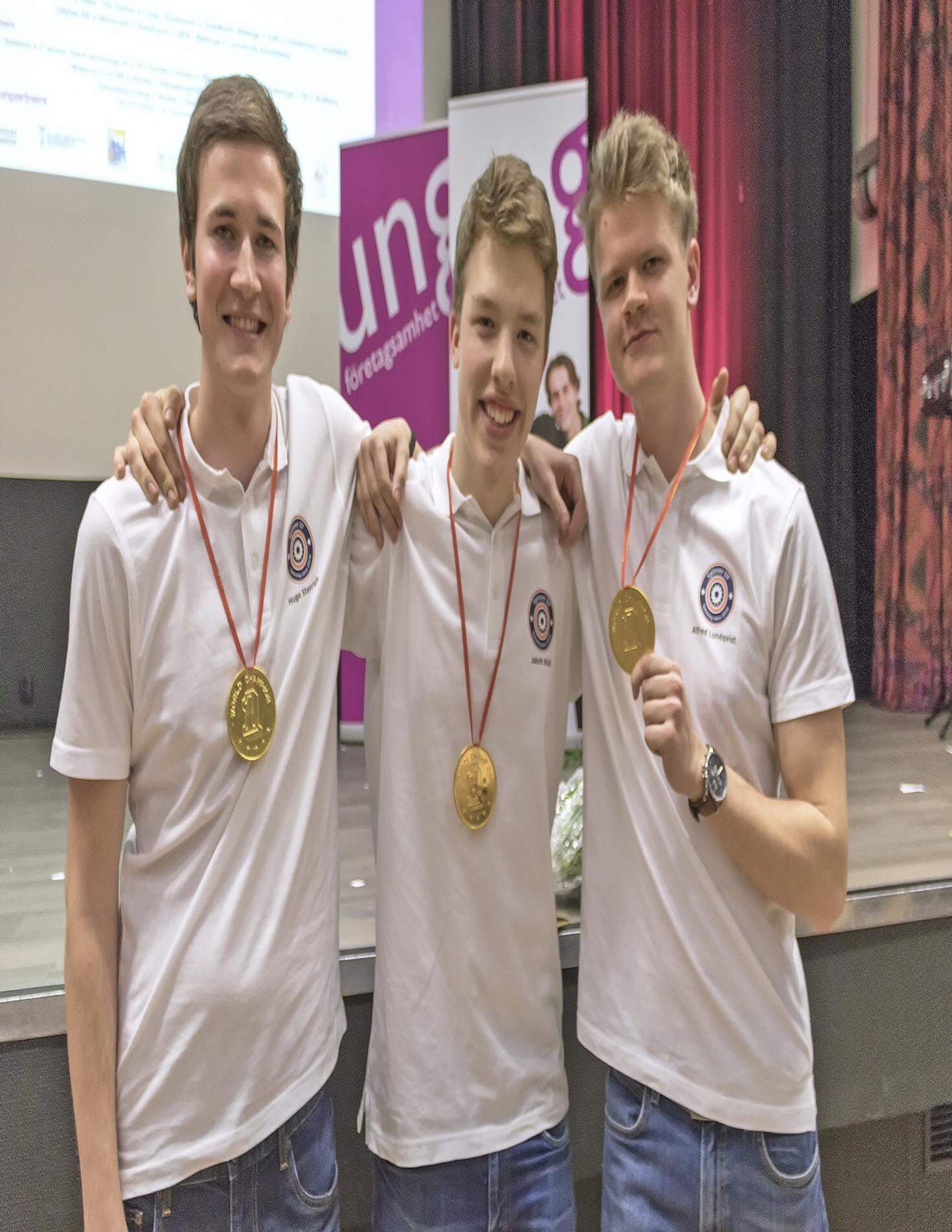 Hugo Stavervik, Jakob Nöjd och Alfred Lundqvist