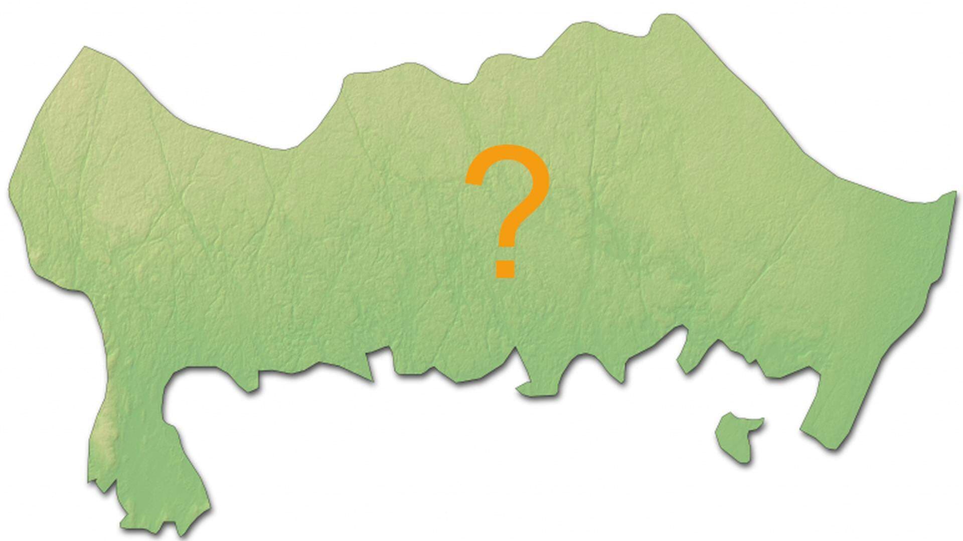 Blekingekarta med frågetecken