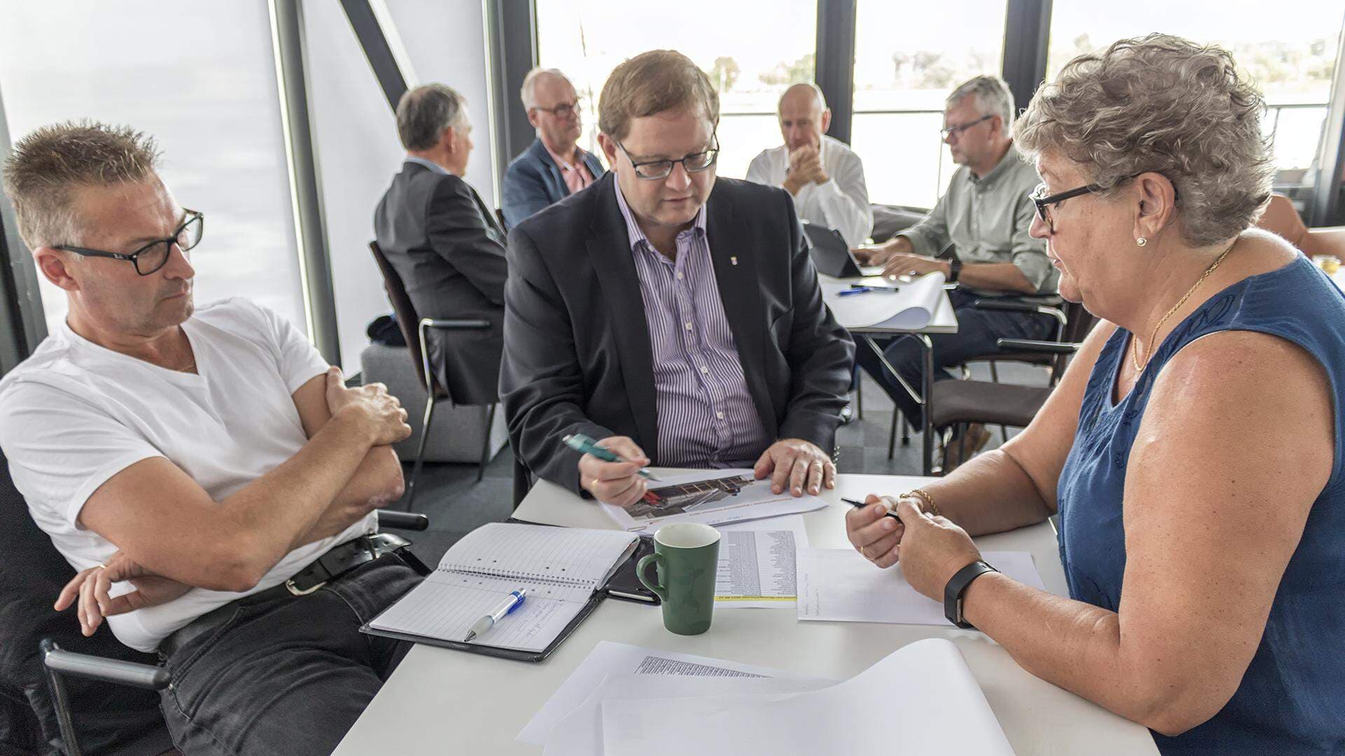 Mikael Augustsson, Magnus Lindoffson och Gertrud Weiselblad.