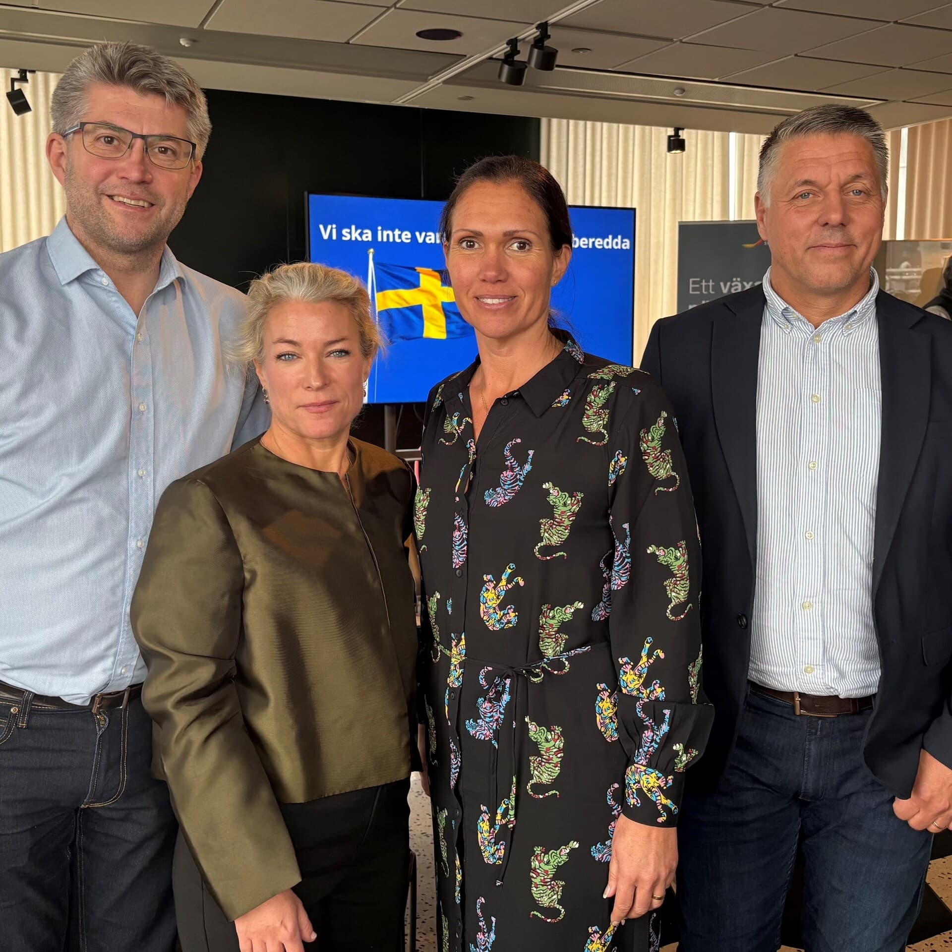 Johan Dalén, Marie Enhörning, Christina Svensson och Peter Ryman
