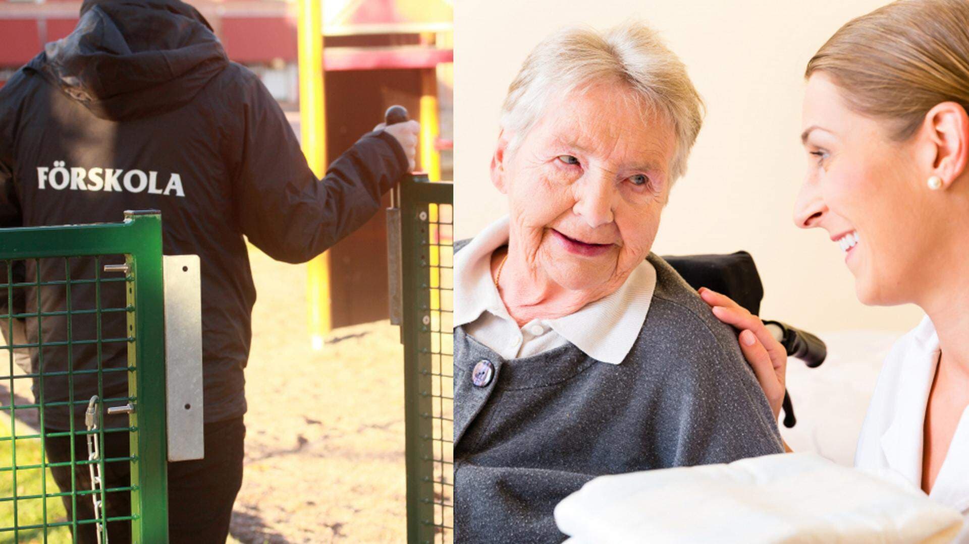 kollage förskola och äldrevård