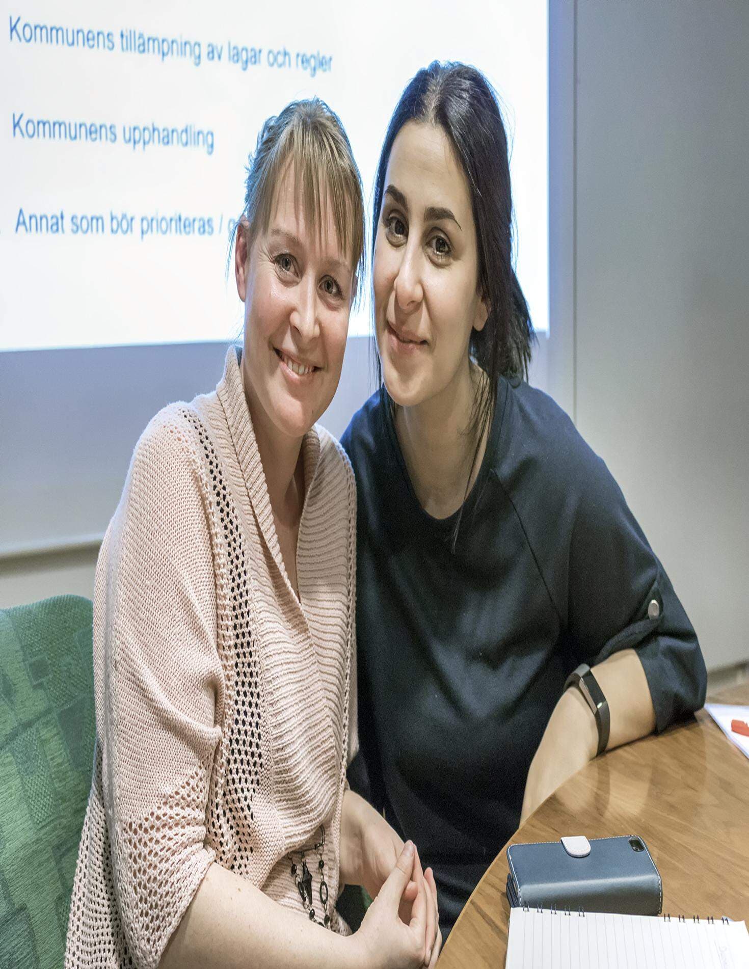 Sofia Loell och Amani El-Ali Mazloum