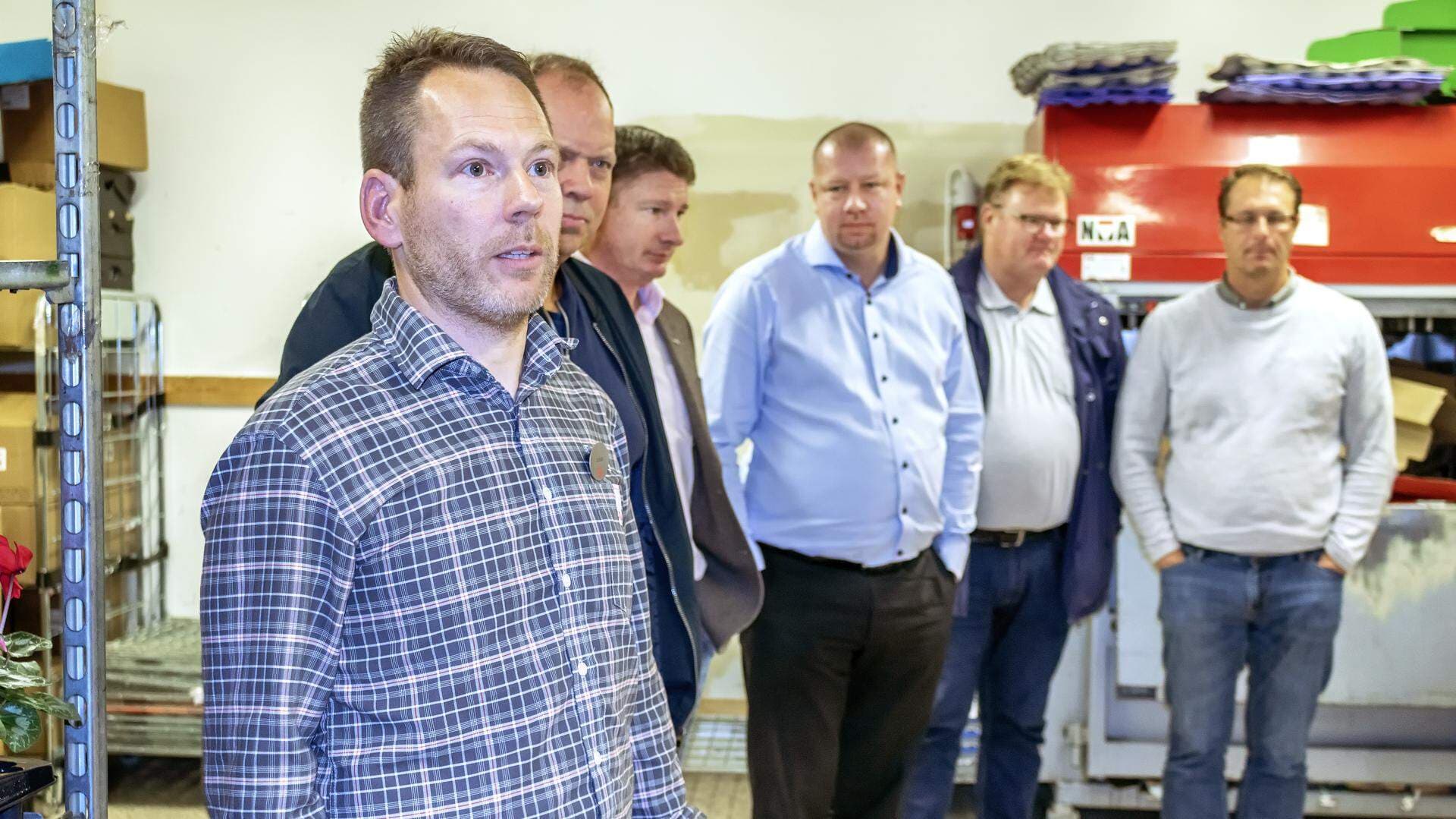 företagare på besök