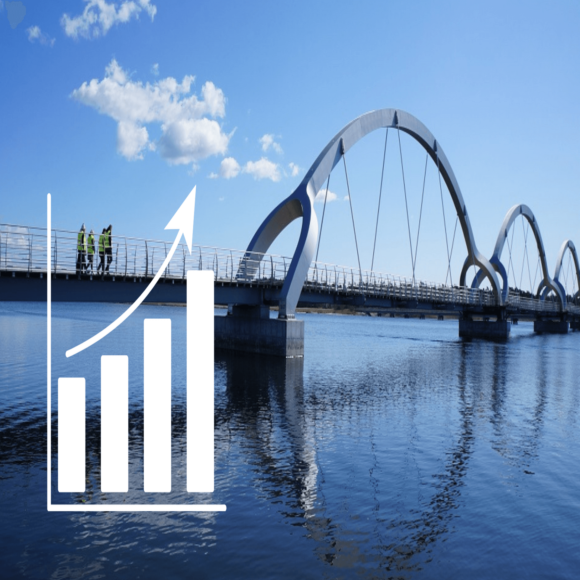Bron i Sölvesborg samt diagram