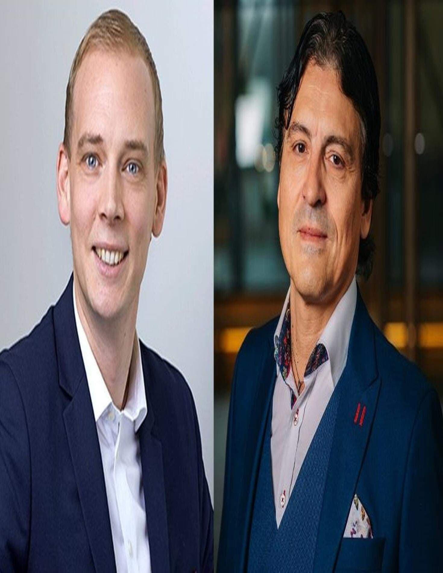 Två bilder Fredrik Mejhert och David Braic