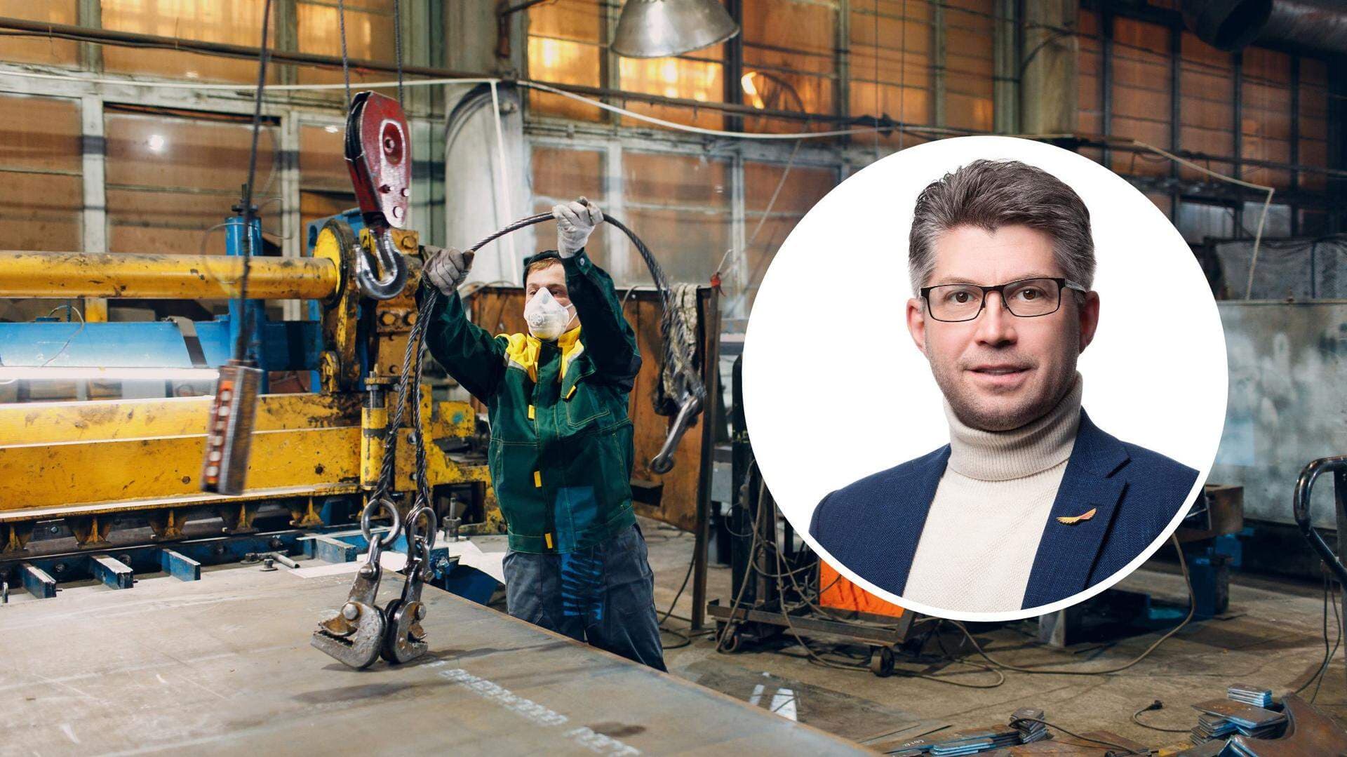 Industribild och Johan Dalén