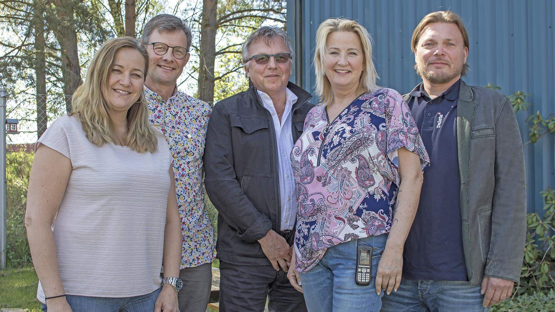 Anneli Wessman, Rolf Jönsson, Jerry Håkansson, Ankin Liljegren och Petri Virtanen