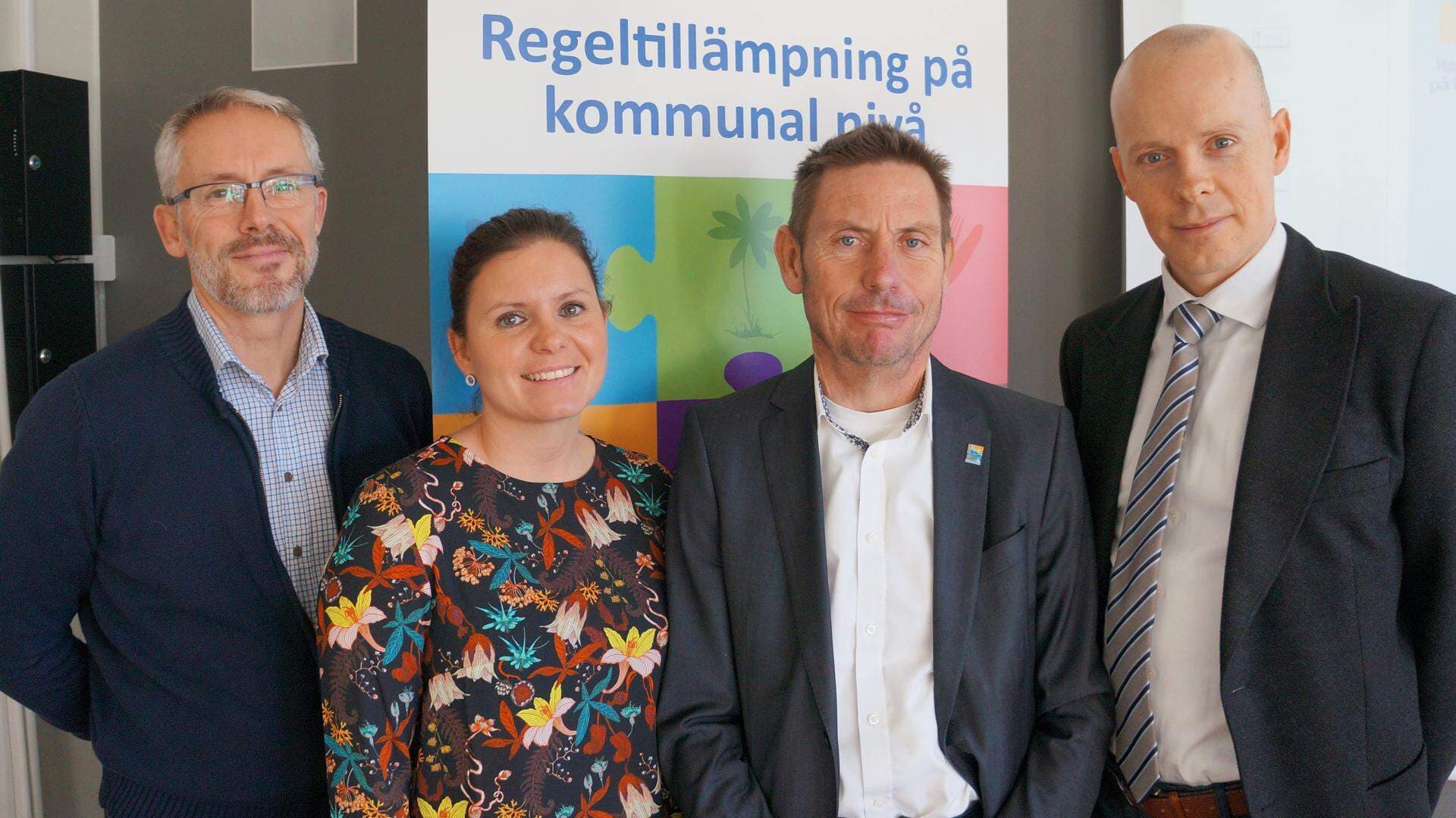 Håkan Andersson, Nina Östensson, Håkan Anderberg och August Liljeqvist.