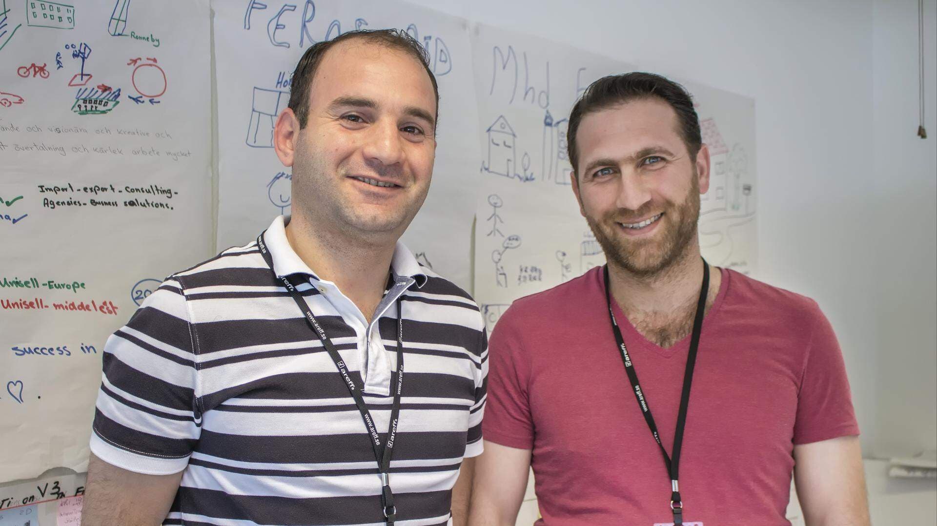 SEFI:s koordinatorer Mouayad Martini och Feras Obaid.