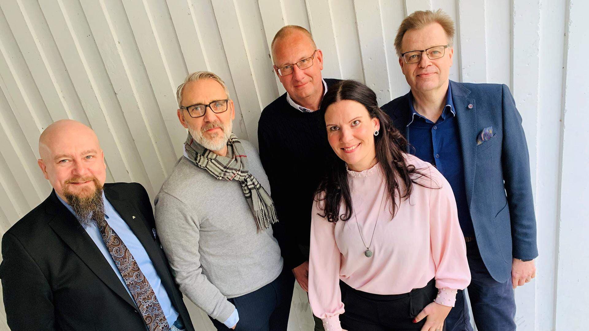 Magnus Gärdebring, Mathias Wijk, Daniel Wäppling, Nina Andersson och Per-Ola Mattsson