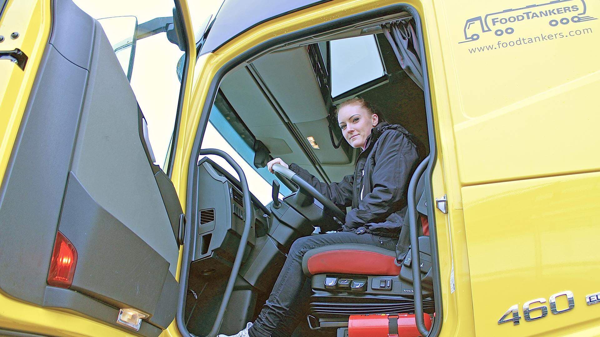 Lina Svensson, chaufför på FoodTankers.