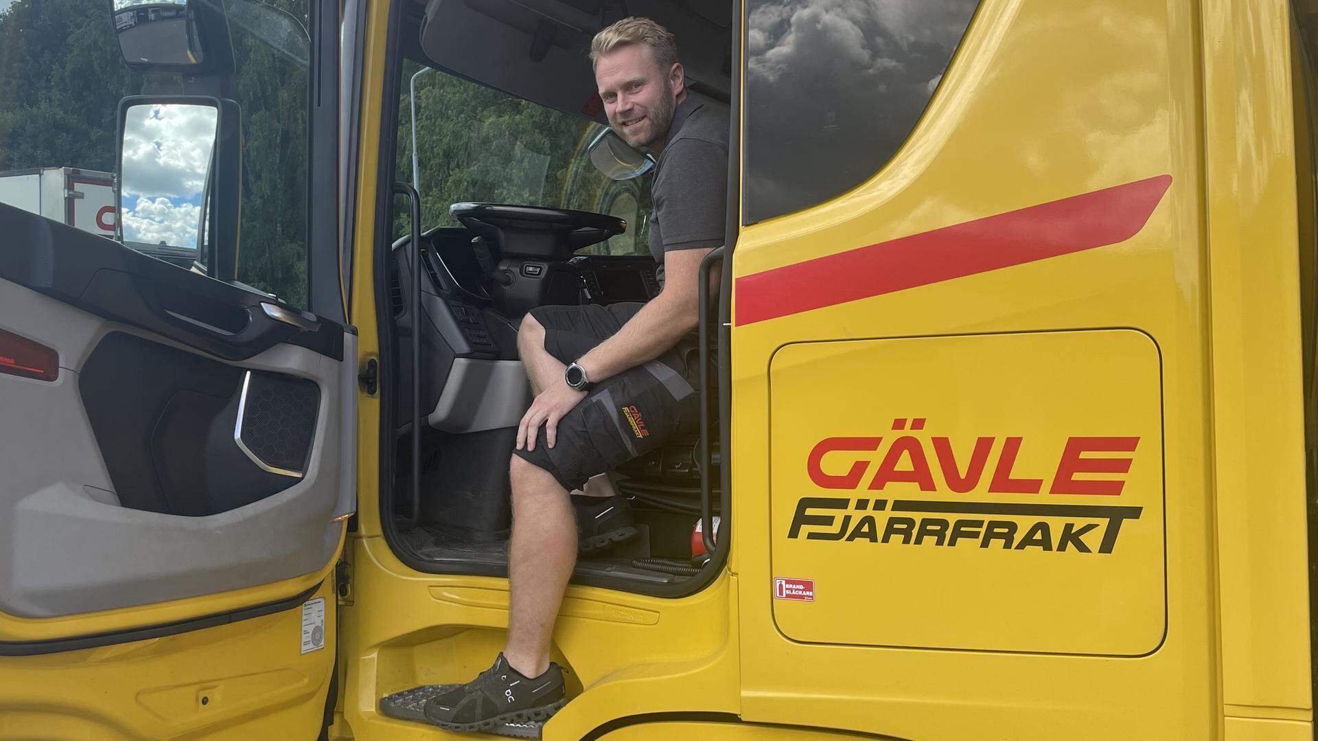 Joakim Tuvér, vd för Gävle Fjärrfrakt AB.