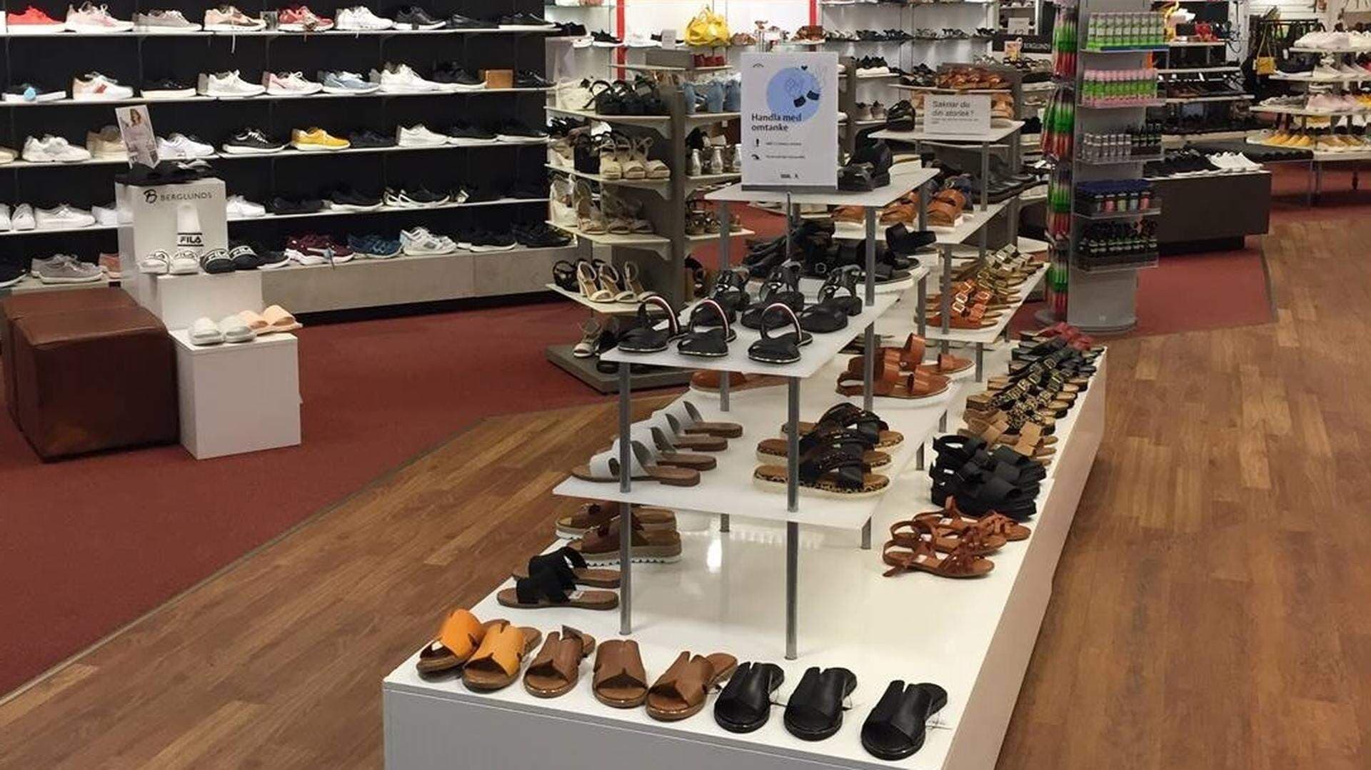 Berglunds Skor, butiken i Söderhamn.