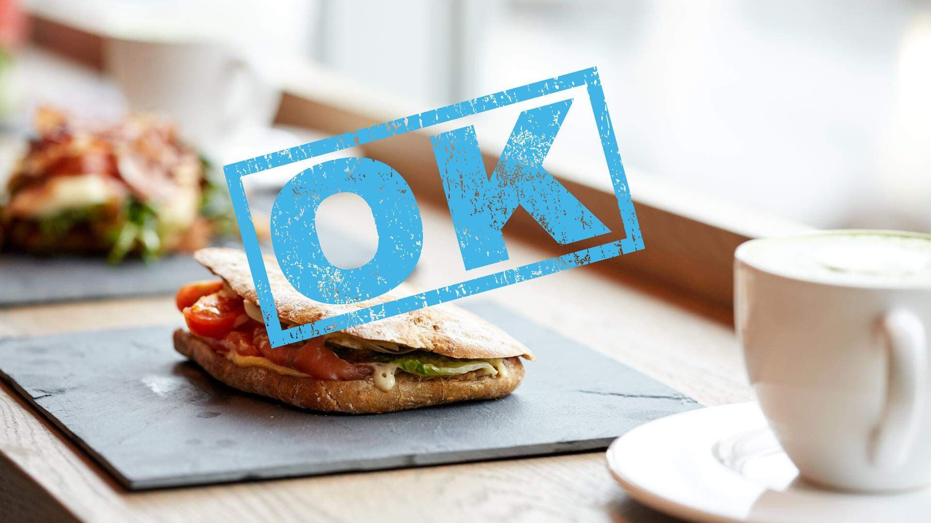 Smörgås med ok-stämpel