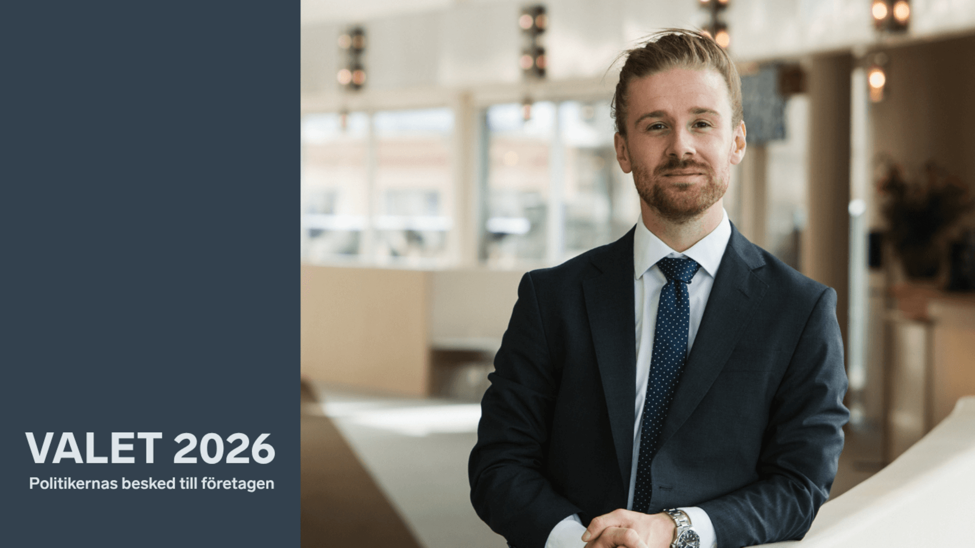 Riksdagsledamot Jesper Skalberg Karlsson (M)