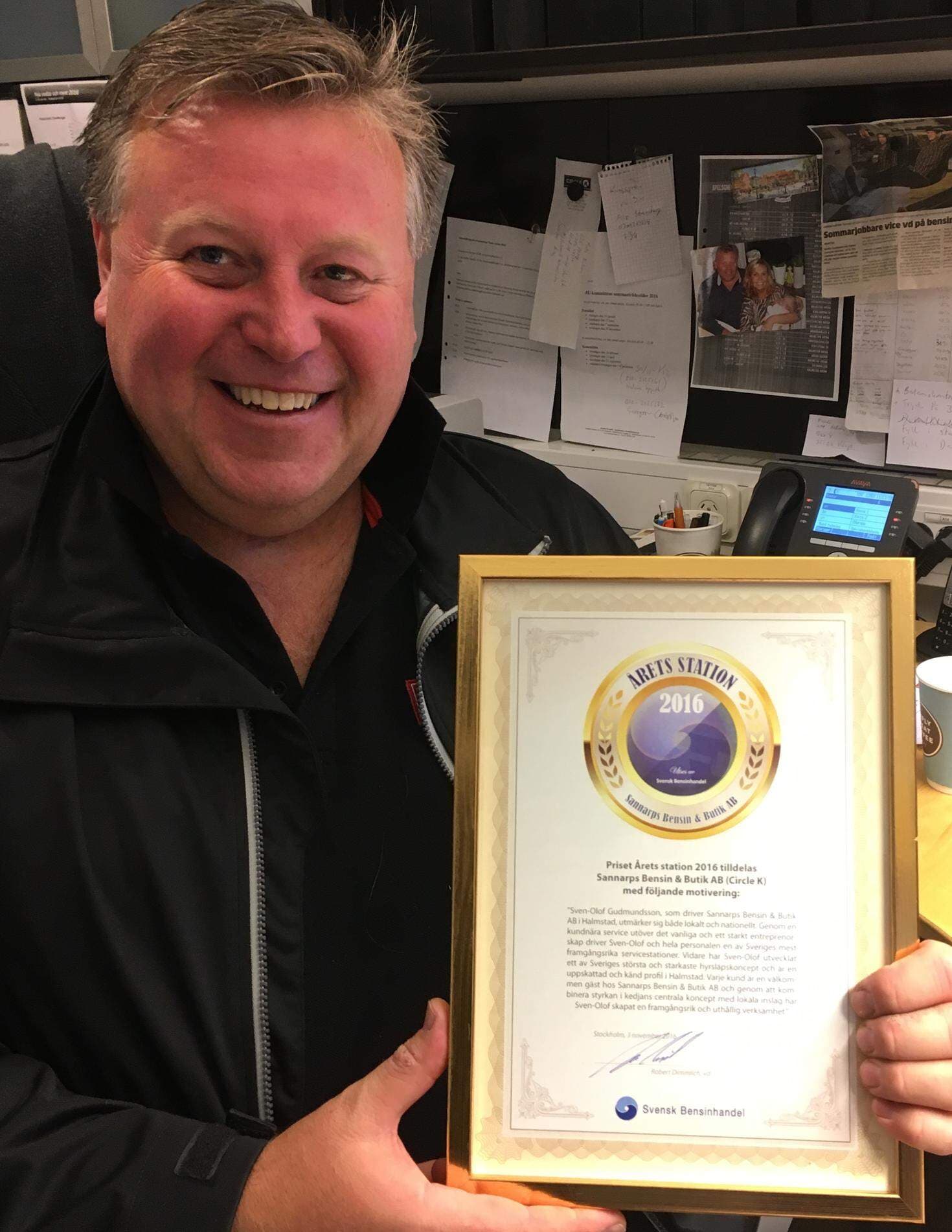 Sven-Olof Gudmundsson, Sannarps Bensin & Butik AB (Circle K) i Halmstad