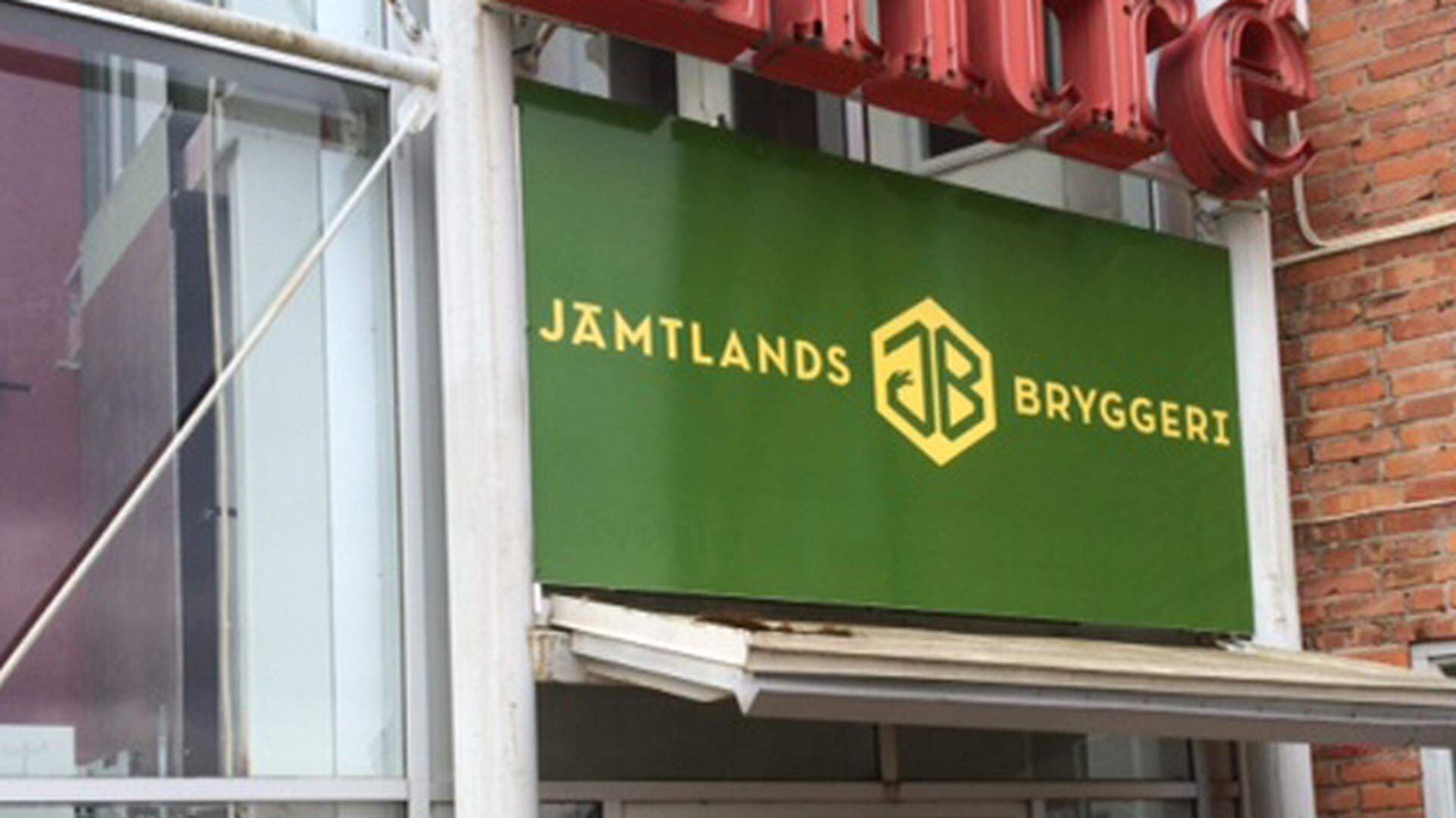 Entréskylt Jämtlands Bryggeri