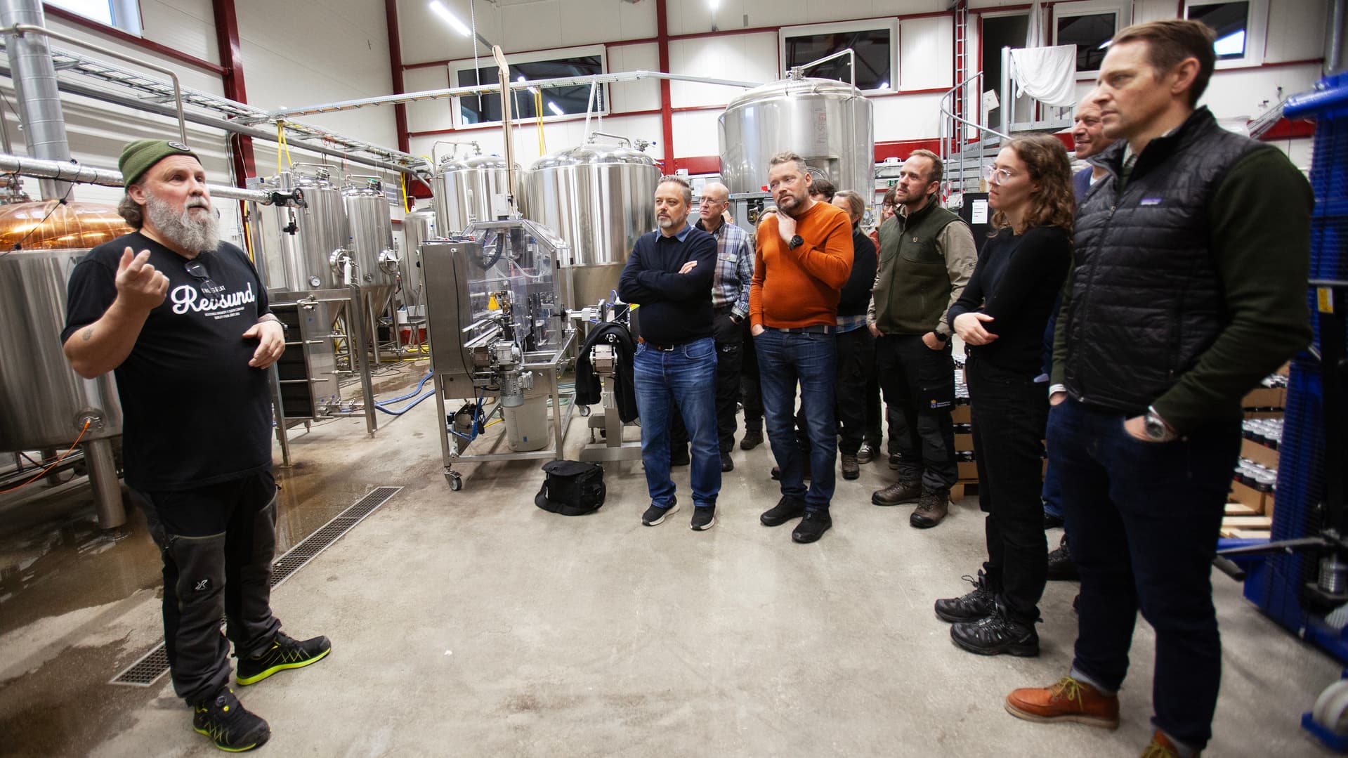 Företagsbesök på Revsund brewery.