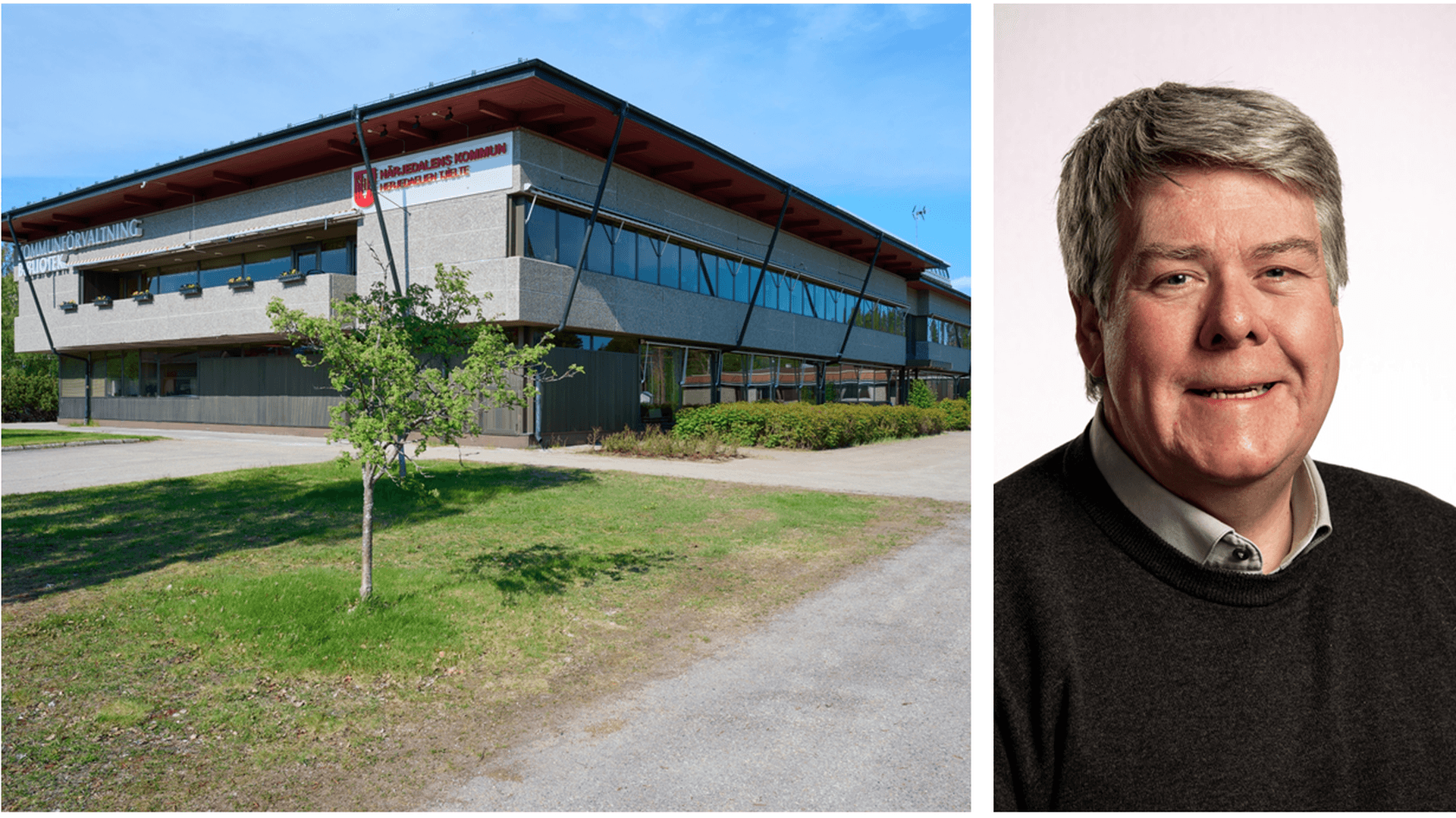 Härjedalens kommunhus och Lars-Olof Mattsson