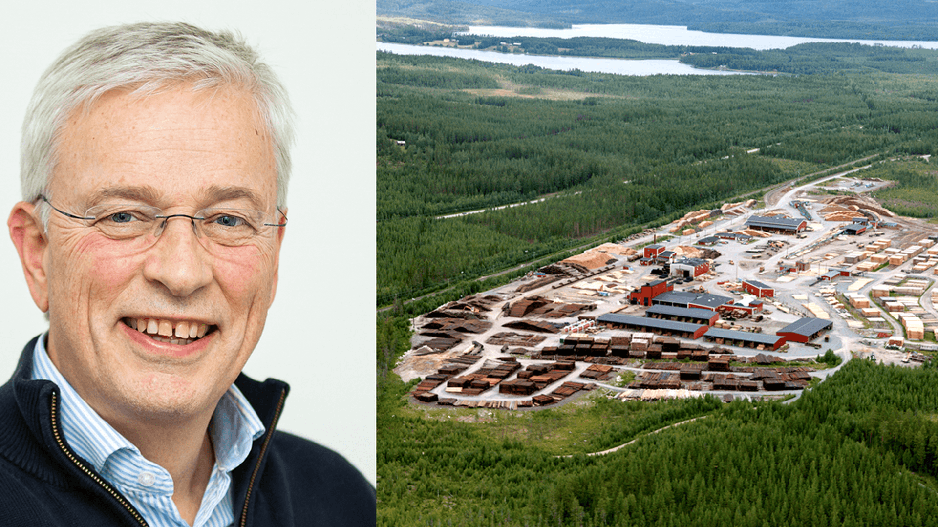 Leif Berglund och flygfoto över Octowood