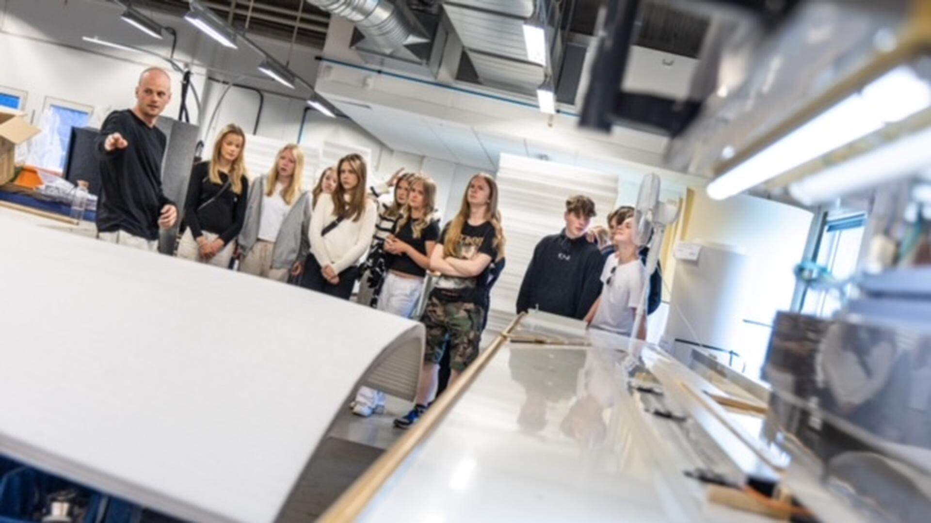 Elever på studiebesök