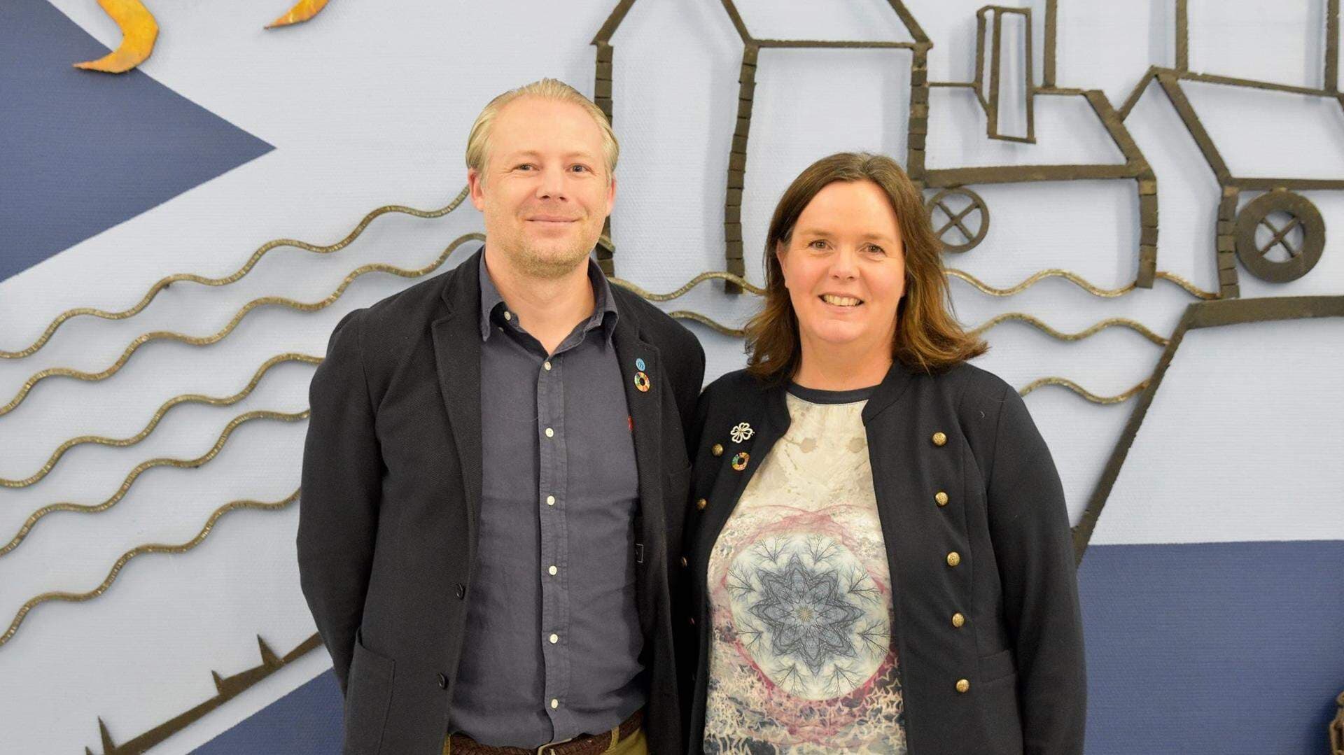 Anton Sjödell och Carina Johansson
