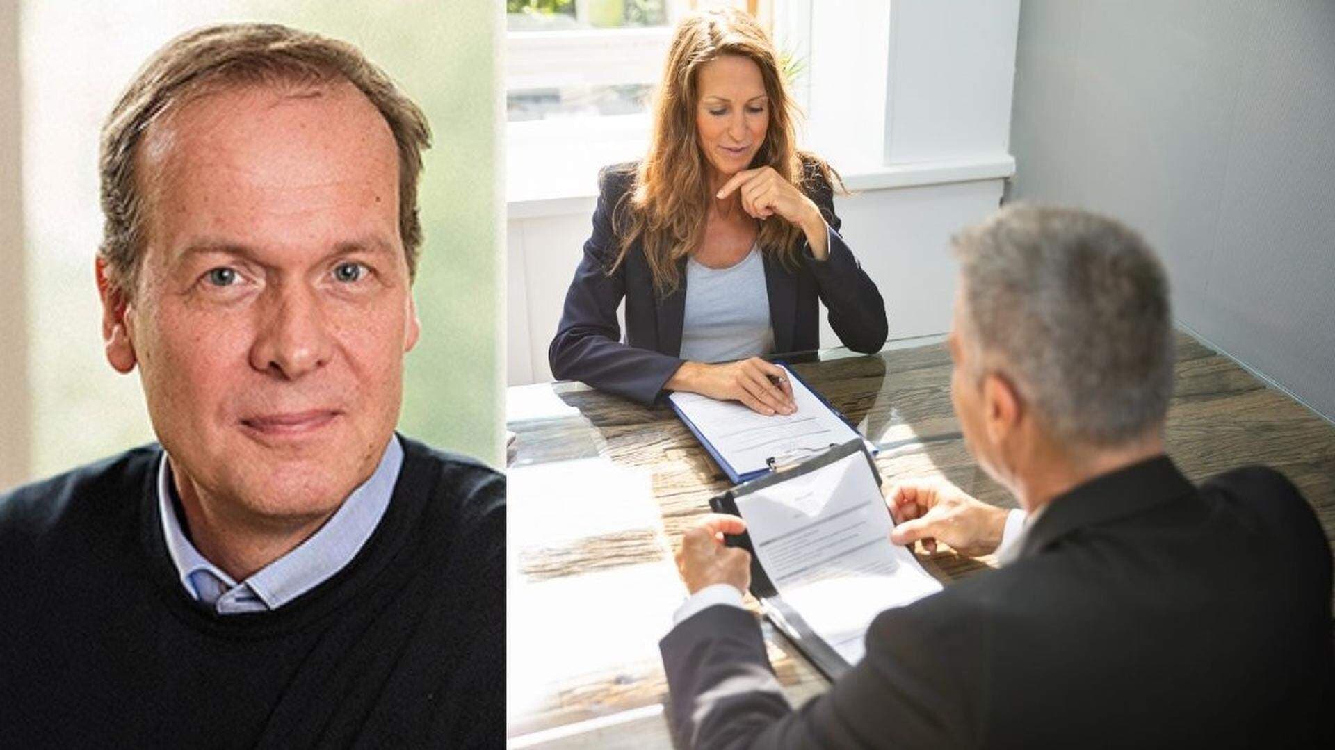 collage Mats Sandström och bild på två personer