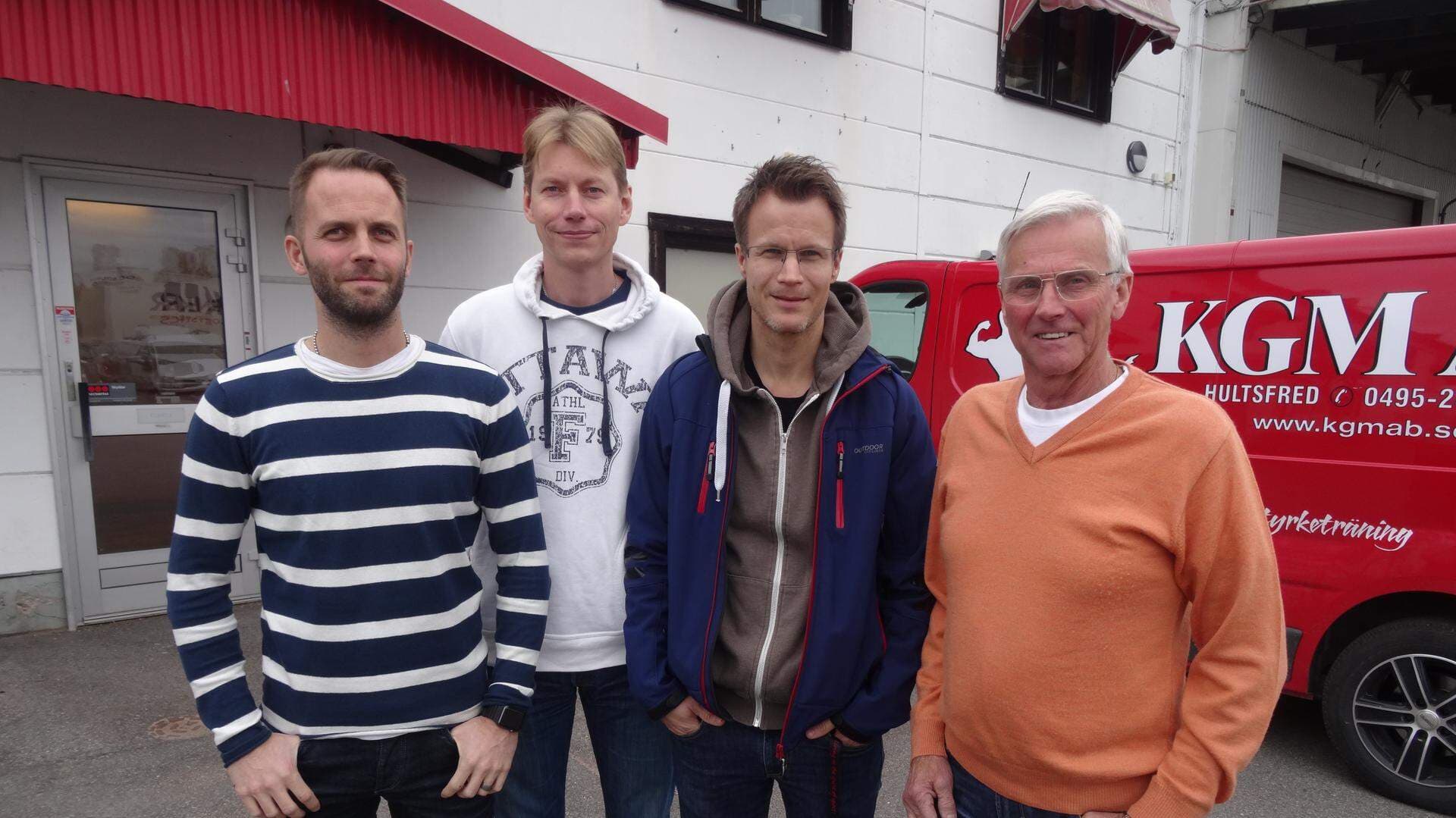 KGM AB Fr.v. Mattias Engqvist, Bill Bäckman, Jonas Friberg och Göran Andersén.