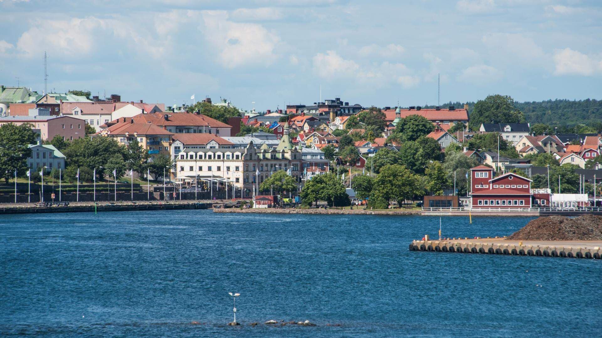 vy över Oskarhamn