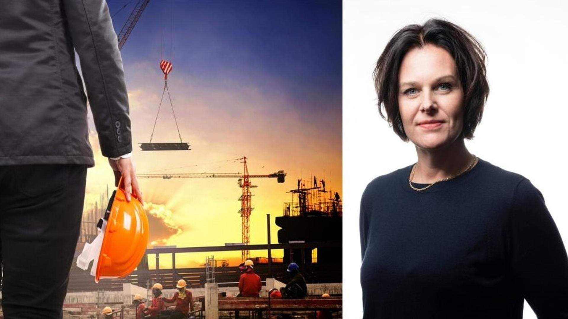 collage byggarbetsplats och Ulrica