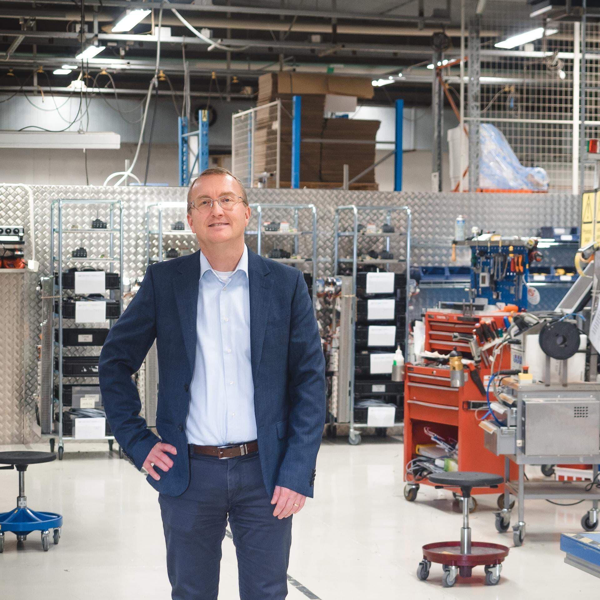 Vd ute i produktionen på företaget