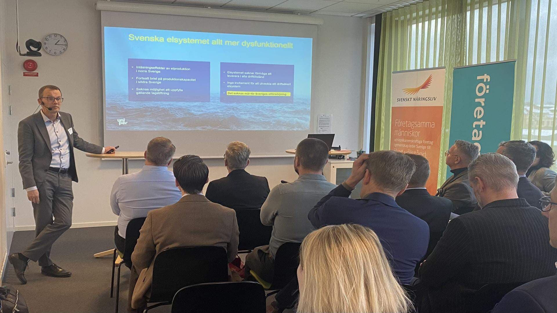 Mingelbild från el- & El- & energiseminariet Kronoberg Kalmar län